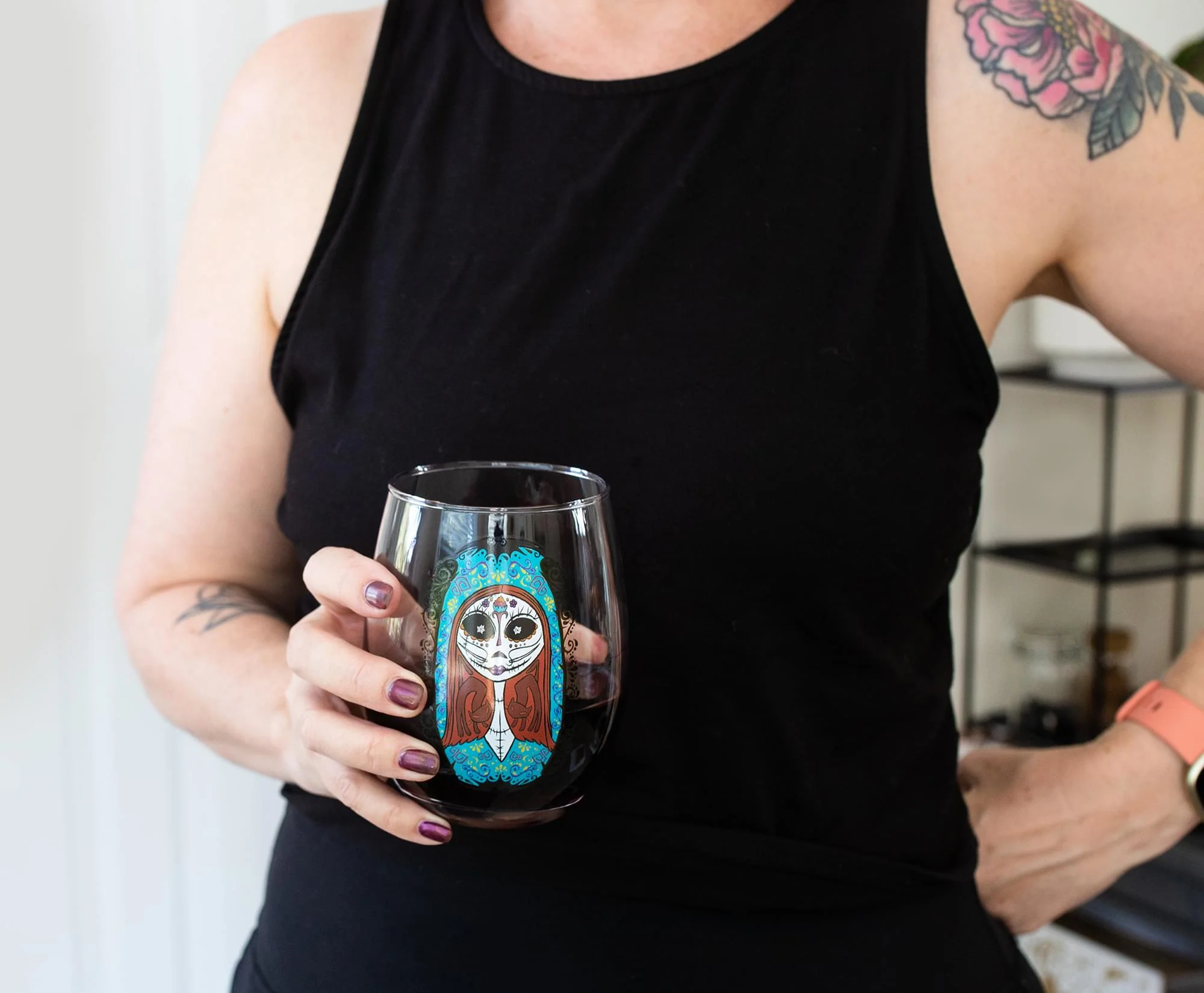 Disney The Nightmare Before Christmas Jack and Sally Stemless Glass Set - Image 5