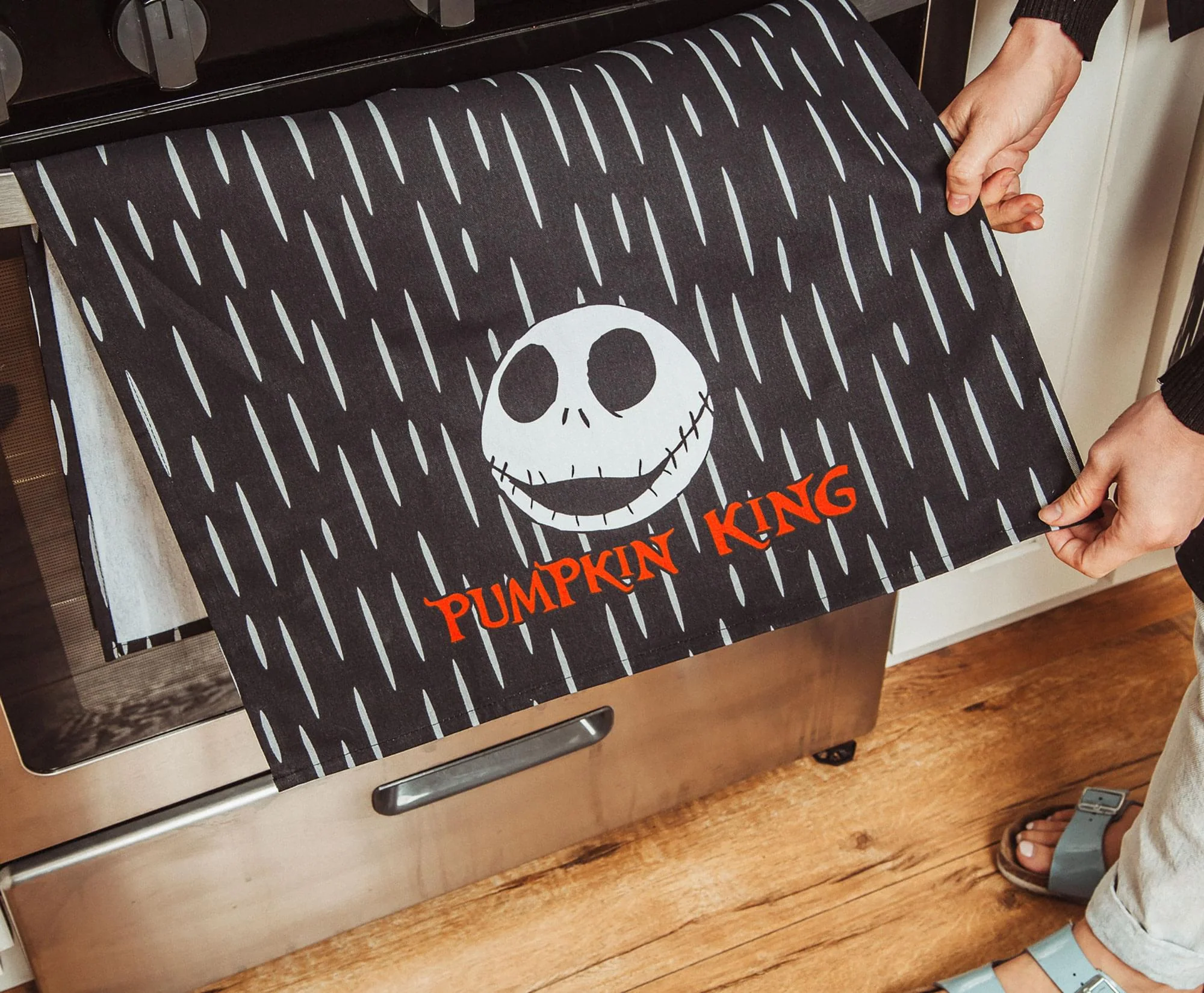 Disney The Nightmare Before Christmas Jack Black Kitchen Hand Towels | Set of 2 - Image 5