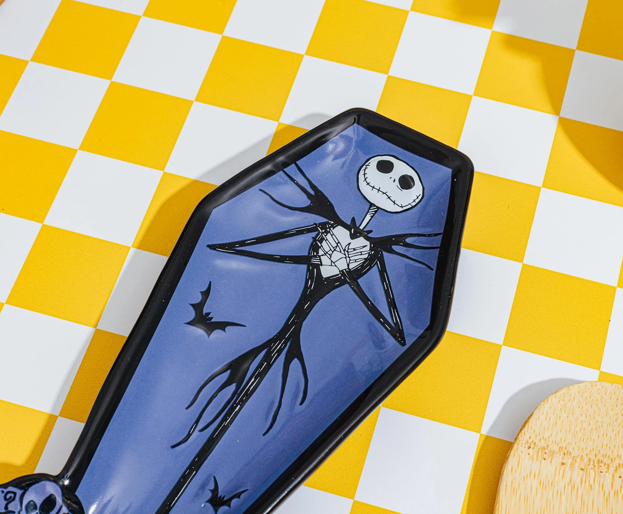 Disney The Nightmare Before Christmas Jack Coffin Sculpted Ceramic Spoon Rest - Image 4