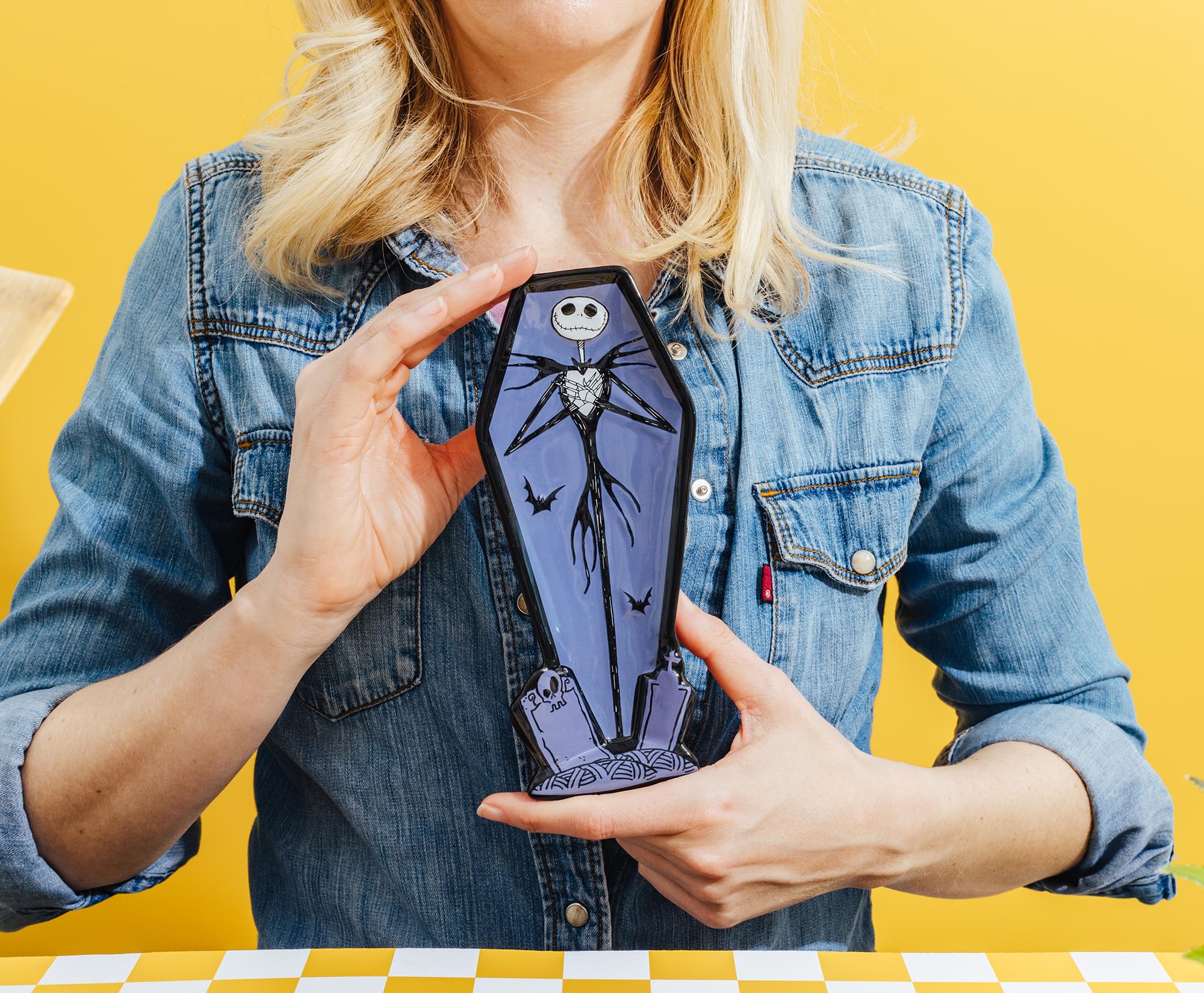 Disney The Nightmare Before Christmas Jack Coffin Sculpted Ceramic Spoon Rest - Image 7