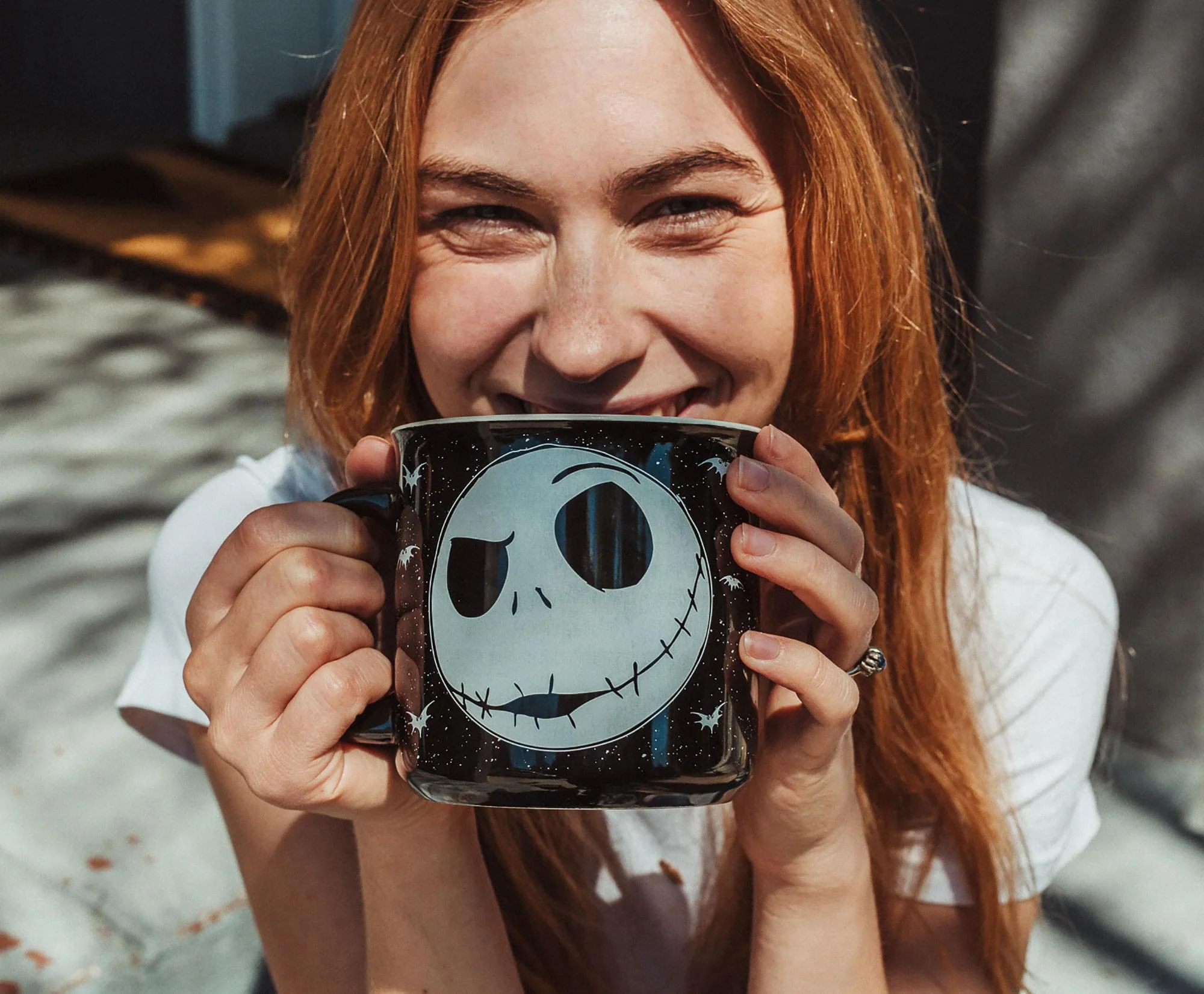Disney The Nightmare Before Christmas Jack Face Ceramic Camper Mug | 20 Ounces - Image 4