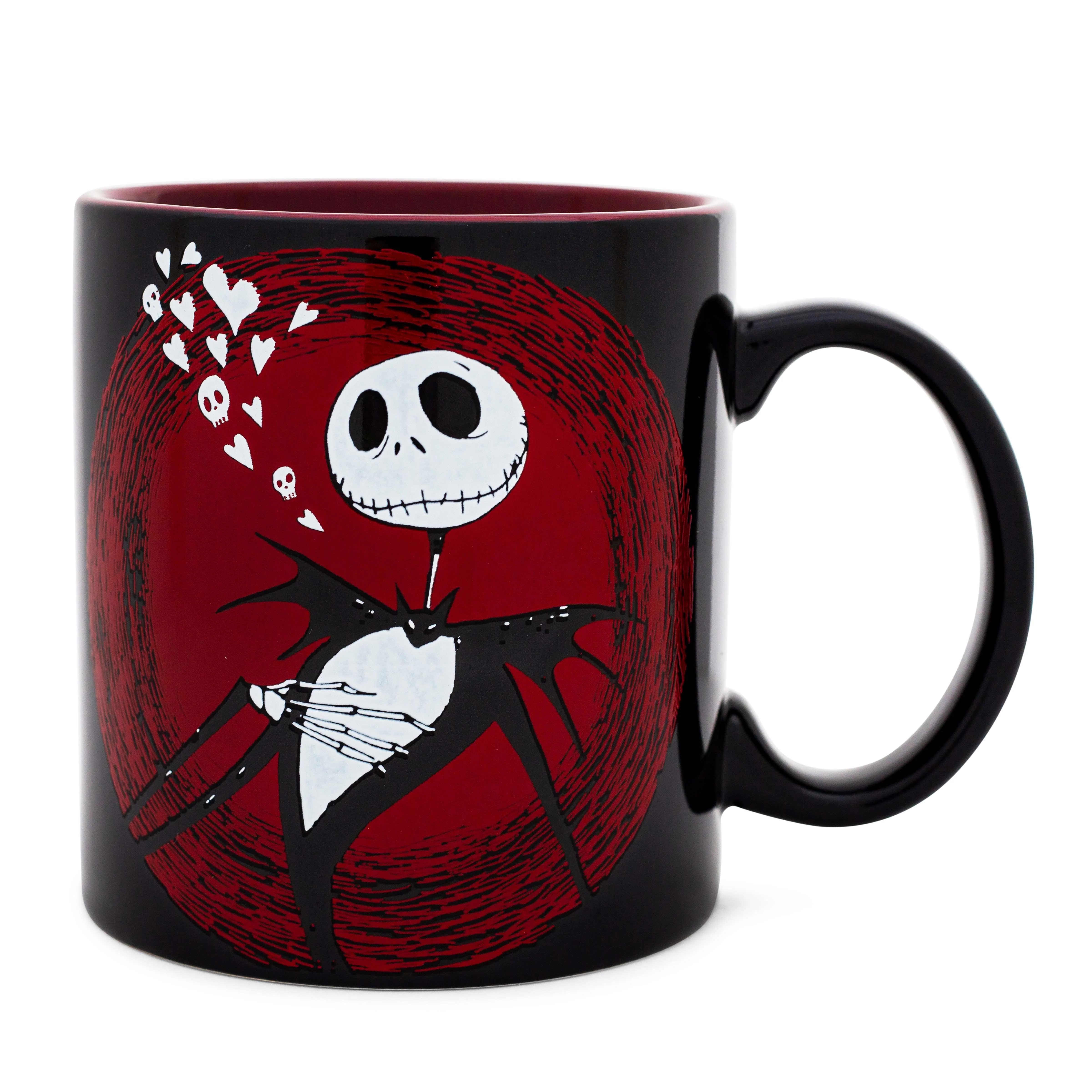 Disney The Nightmare Before Christmas Jack Hearts Ceramic Mug | 20 Ounces - Image 2