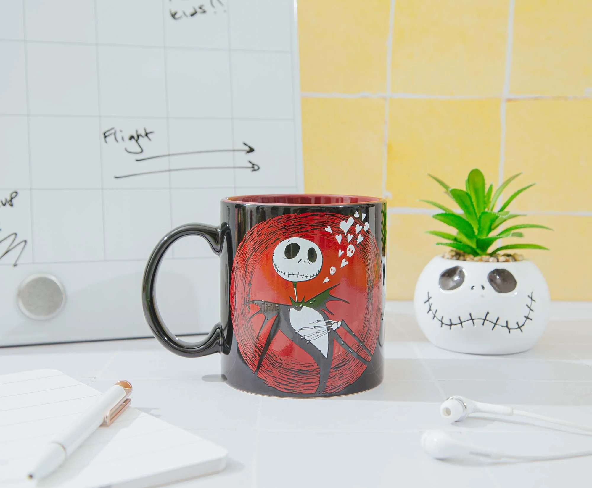 Disney The Nightmare Before Christmas Jack Hearts Ceramic Mug | 20 Ounces - Image 8