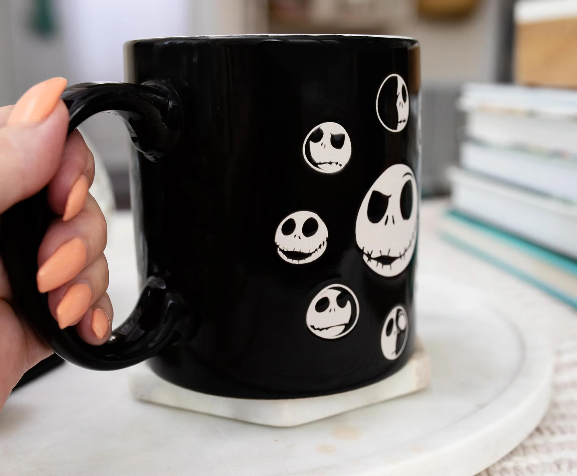 Disney The Nightmare Before Christmas Jack Moon Phases Ceramic Mug | 20 Ounces - Image 5