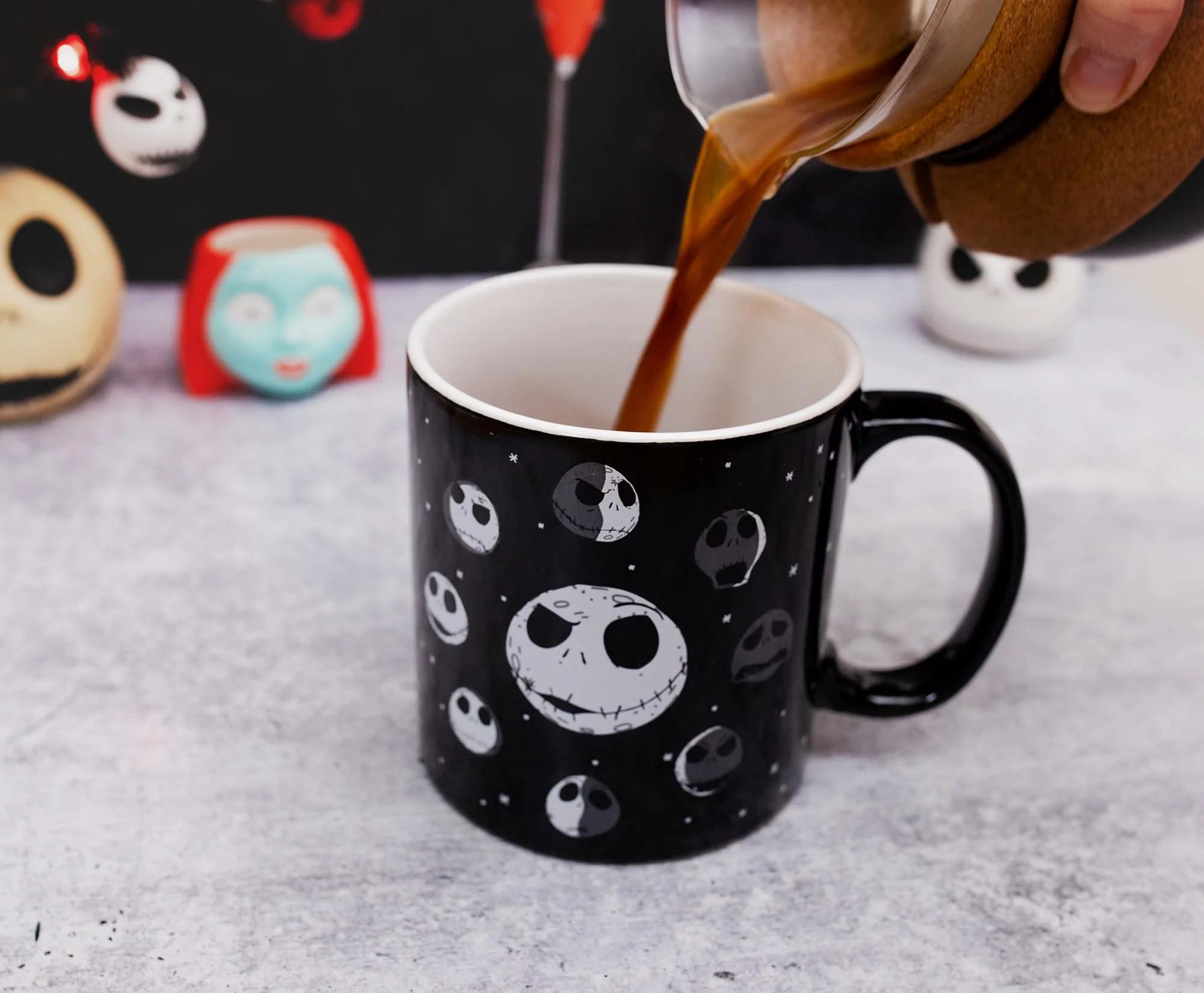 Disney The Nightmare Before Christmas Jack Moon Phases Ceramic Mug | 20 Ounces - Image 4