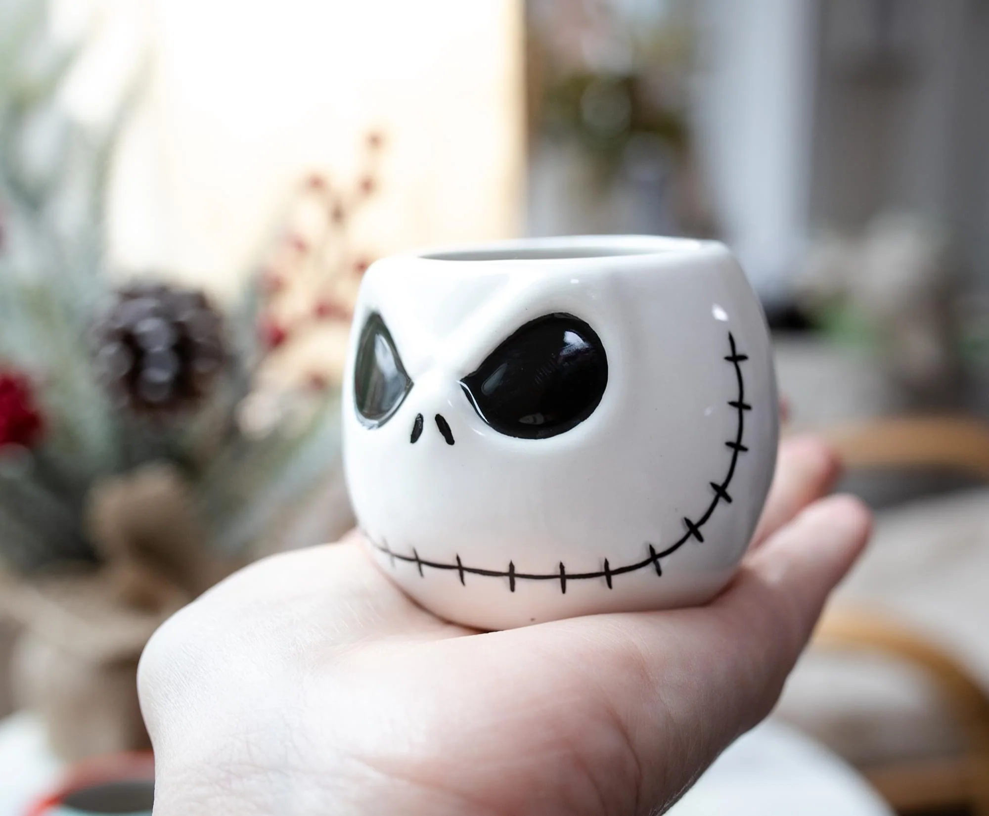 Disney The Nightmare Before Christmas Jack & Sally Sculpted Mini Mugs | Set of 2 - Image 5