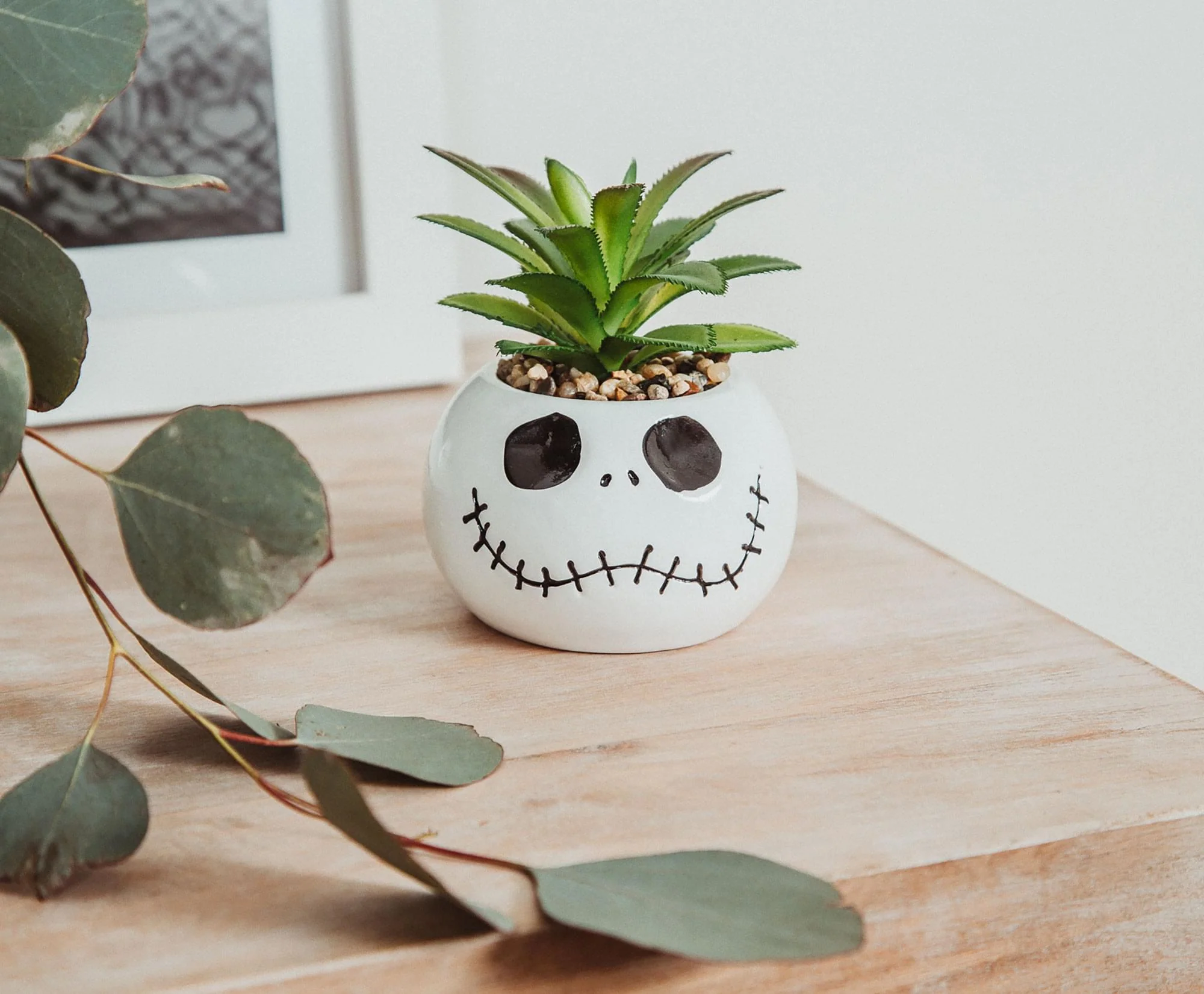 Disney The Nightmare Before Christmas Jack Skellington Ceramic Mini Planter - Image 3