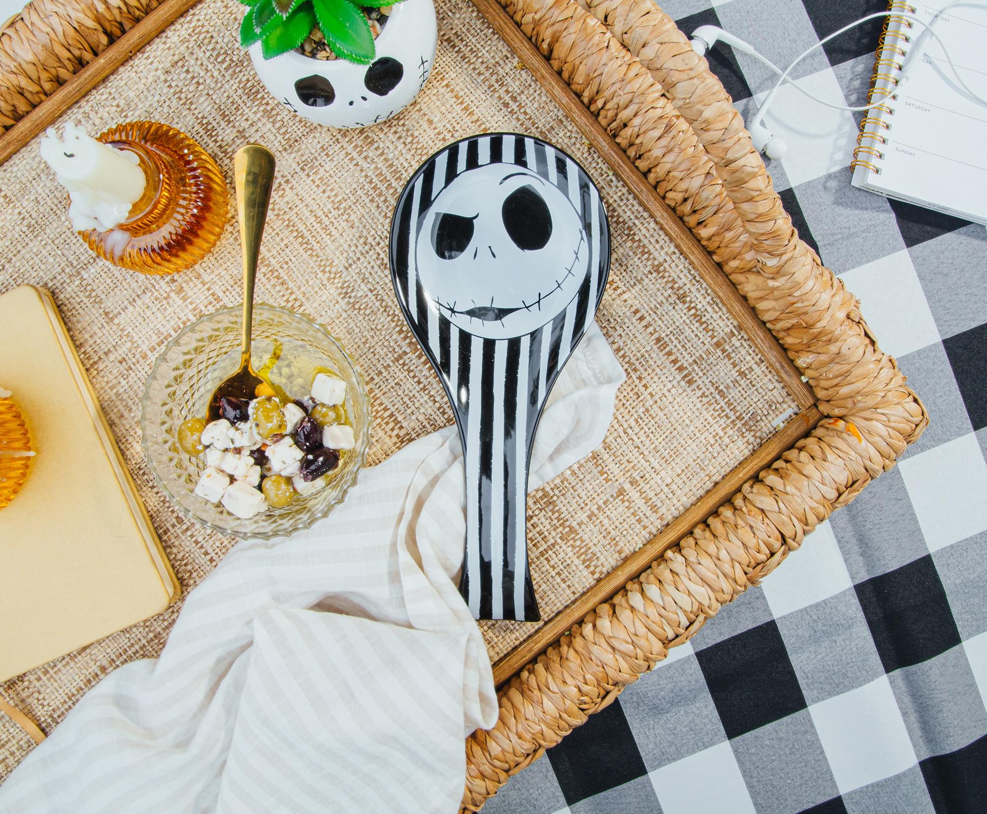 Disney The Nightmare Before Christmas Jack Skellington Ceramic Spoon Rest - Image 4