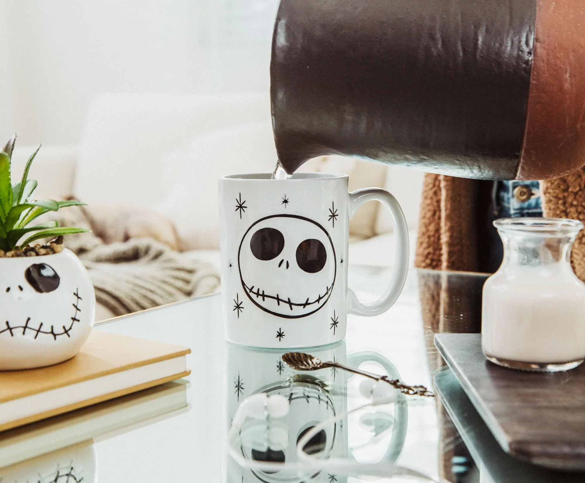 Disney The Nightmare Before Christmas Jack Skellington Face Ceramic Mug - Image 5