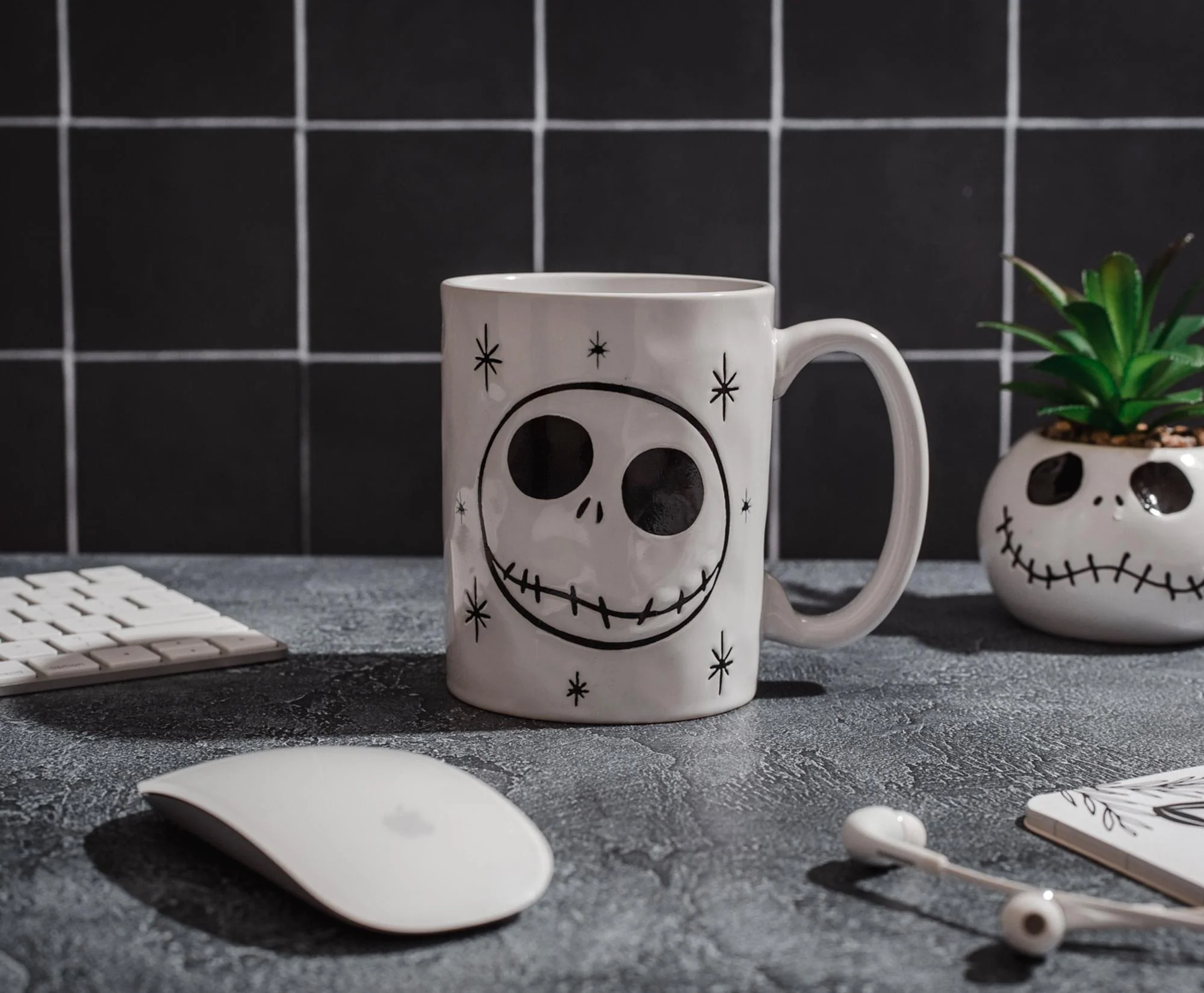 Disney The Nightmare Before Christmas Jack Skellington Face Ceramic Mug - Image 6