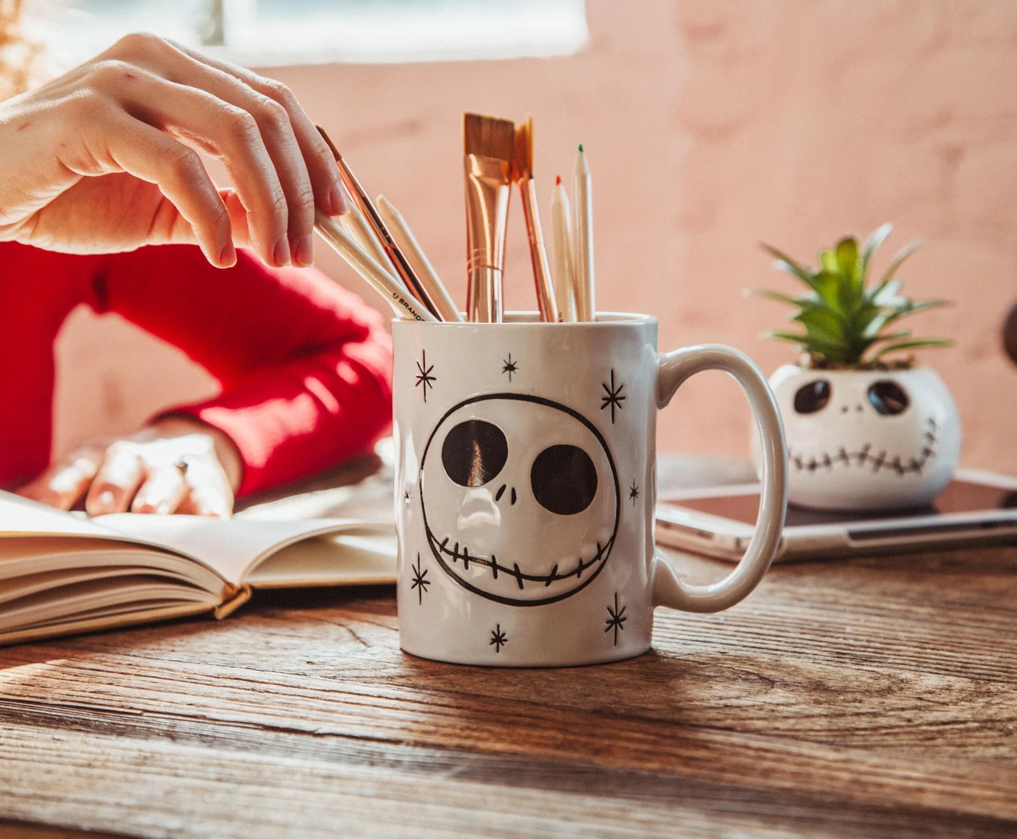 Disney The Nightmare Before Christmas Jack Skellington Face Ceramic Mug - Image 7
