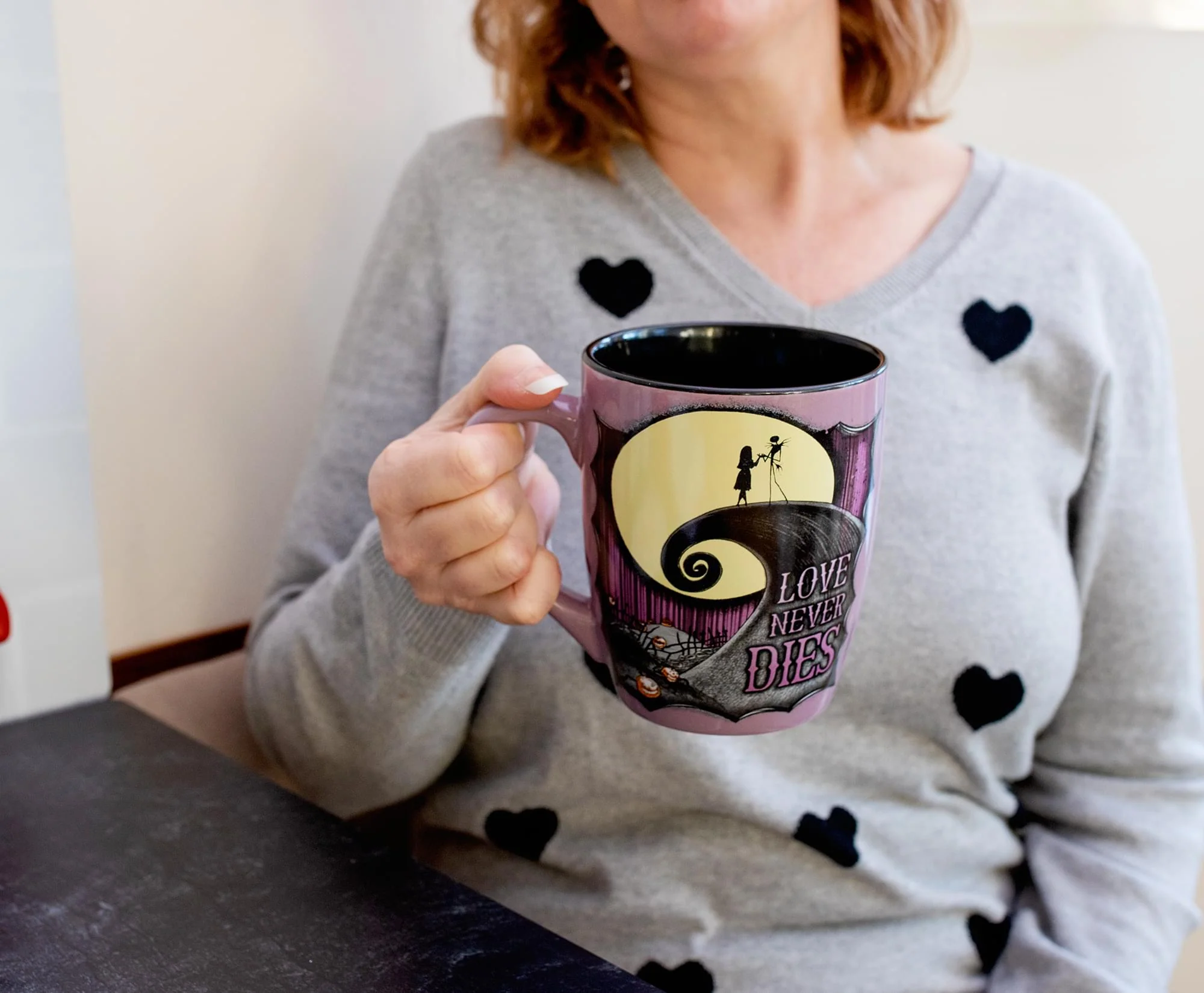 Disney The Nightmare Before Christmas "Love Never Dies" Ceramic Mug | 25 Ounces - Image 3