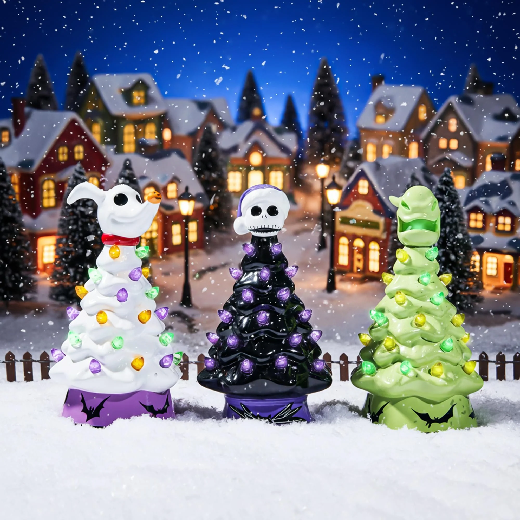 Disney The Nightmare Before Christmas Oogie Light-Up Ceramic Christmas Tree - Image 9