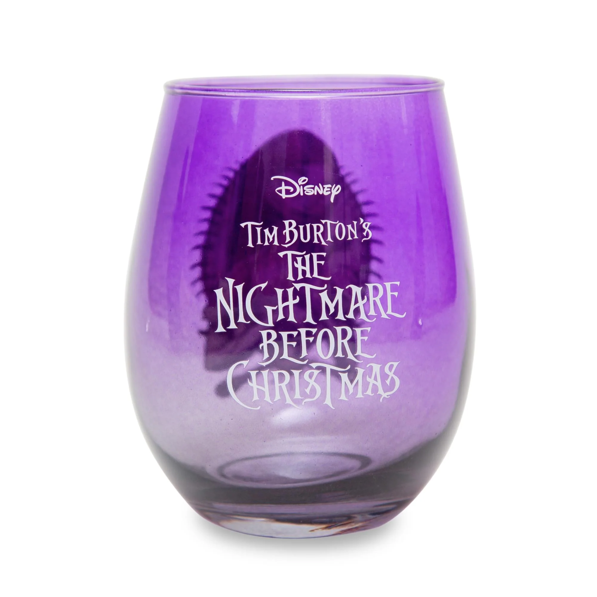 Disney The Nightmare Before Christmas Sally Purple Stemless Wine Glass - Image 2