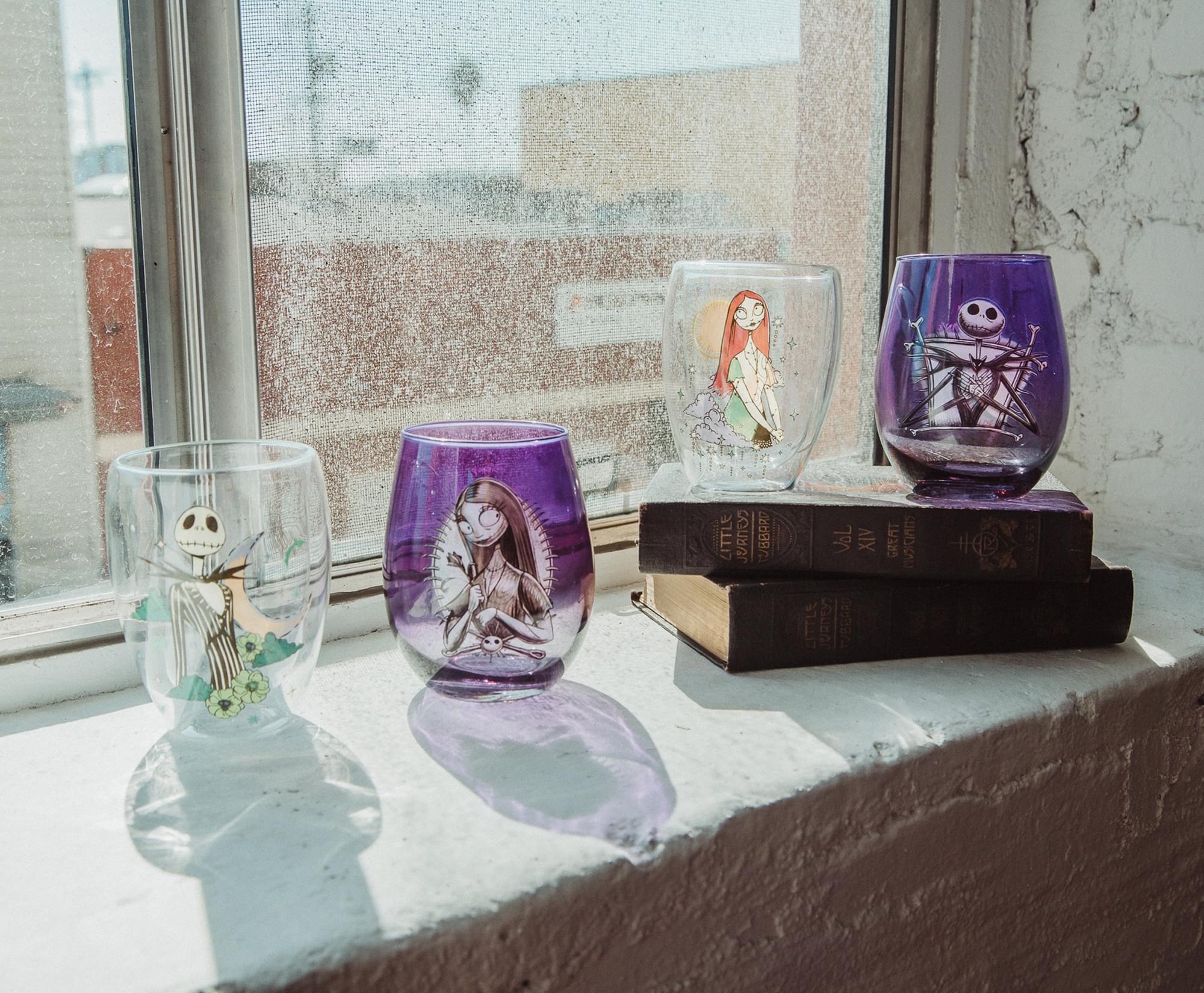 Disney The Nightmare Before Christmas Sally Purple Stemless Wine Glass - Image 6