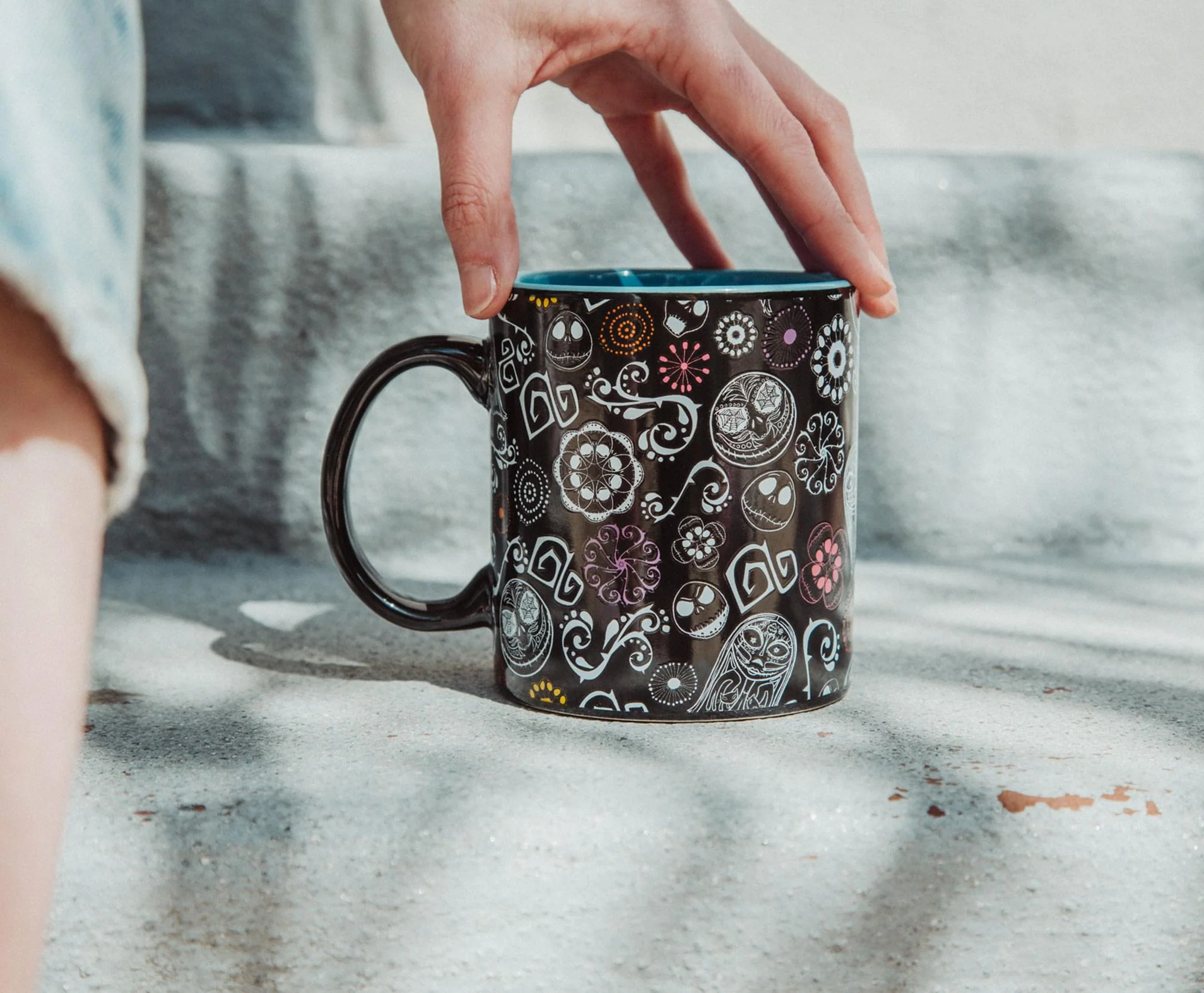 Disney The Nightmare Before Christmas Sugar Skulls Ceramic Mug | Holds 20 Ounces - Image 5