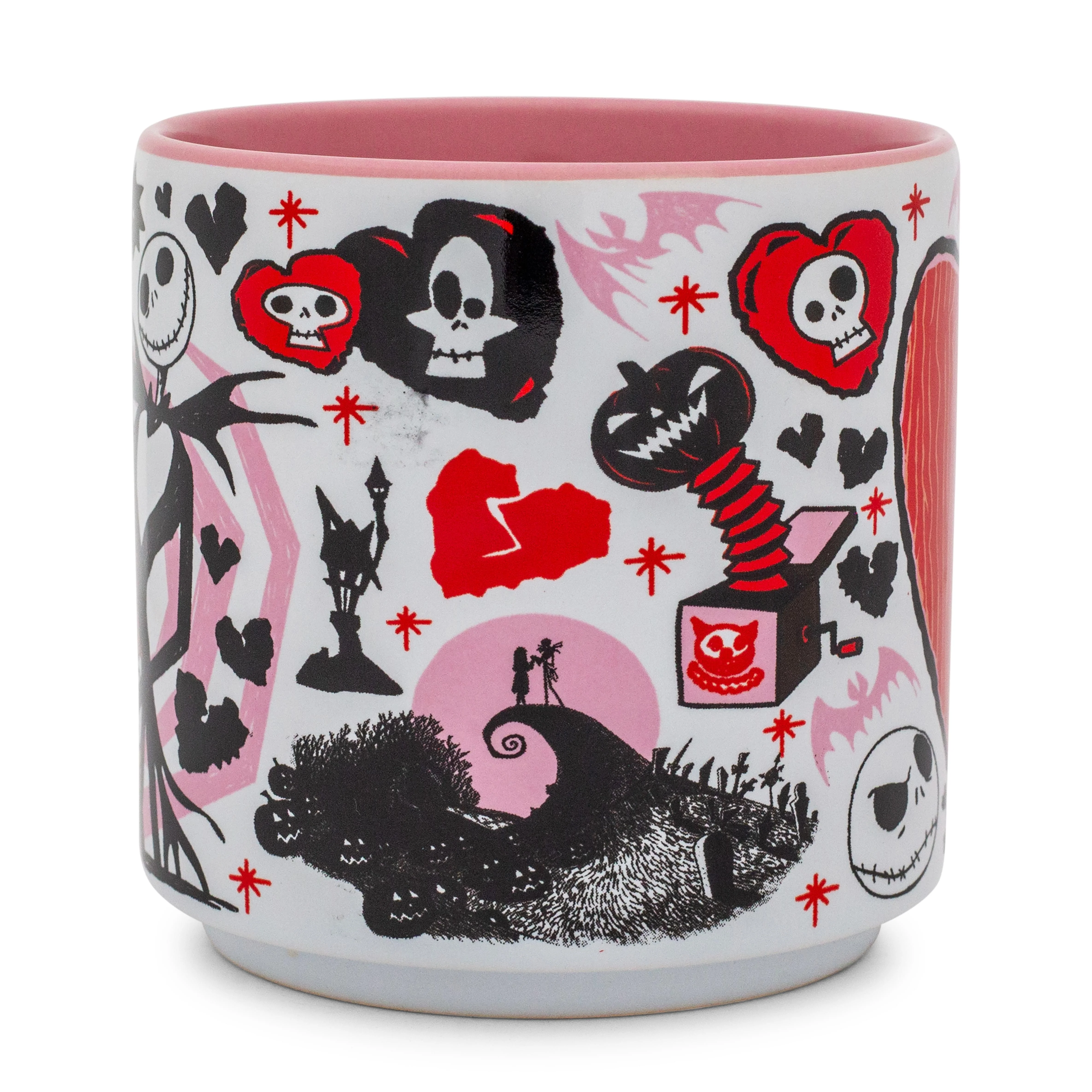 Disney The Nightmare Before Christmas Valentine's Town Stackable Ceramic Mug - Image 2