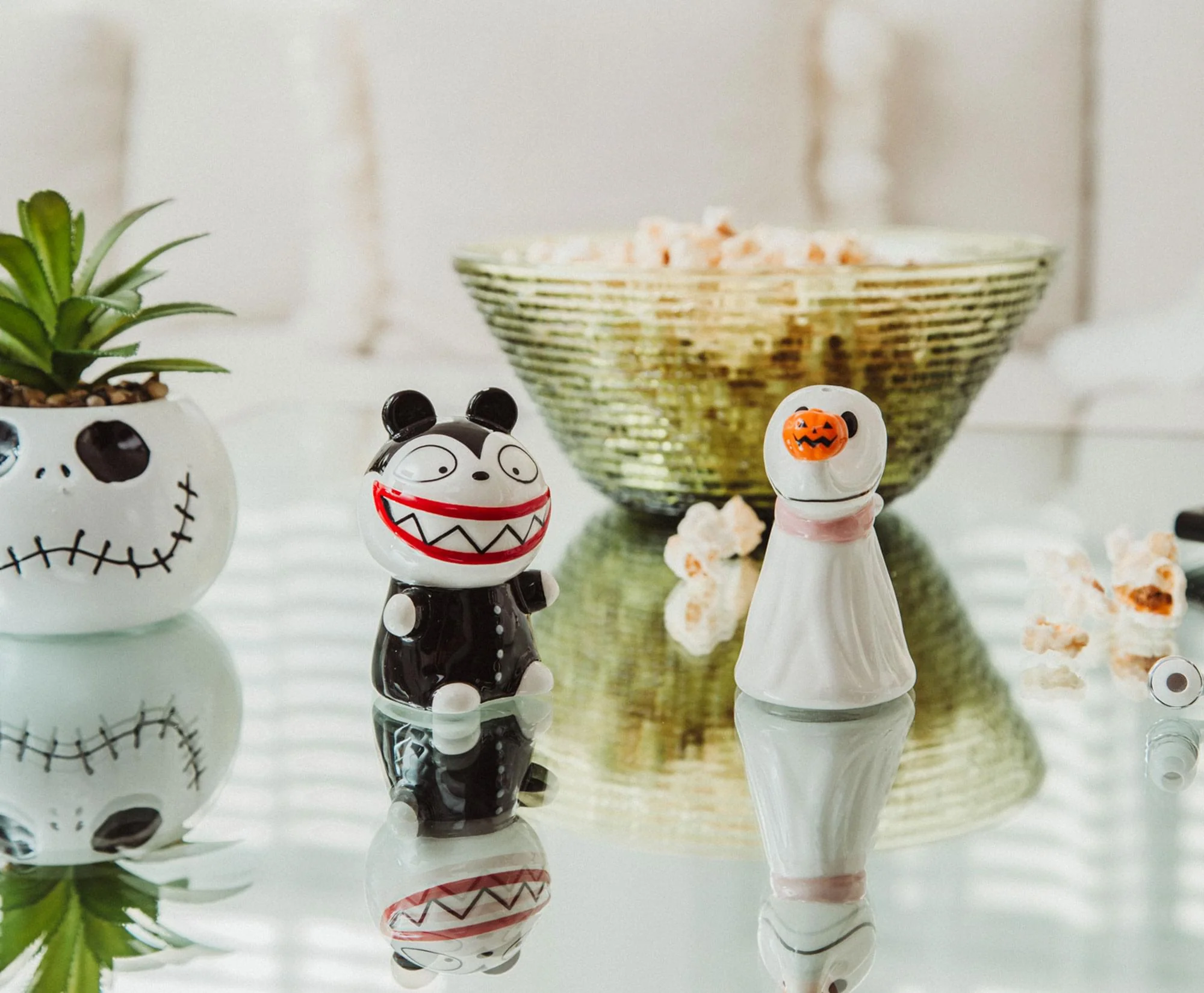 Disney The Nightmare Before Christmas Zero and Teddy Salt and Pepper Shaker Set - Image 3