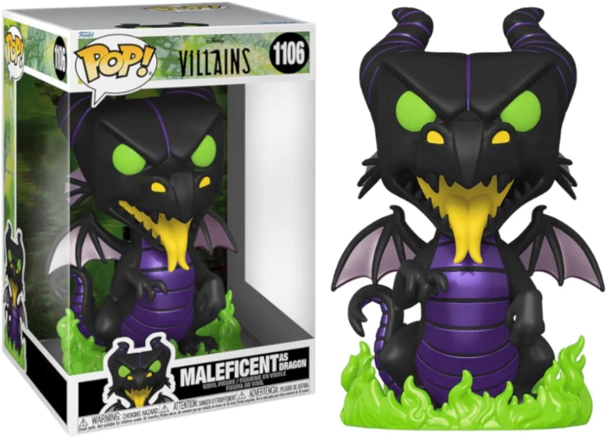Disney Villains Funko 10 Inch Jumbo POP | Maleficent Dragon - Image 2