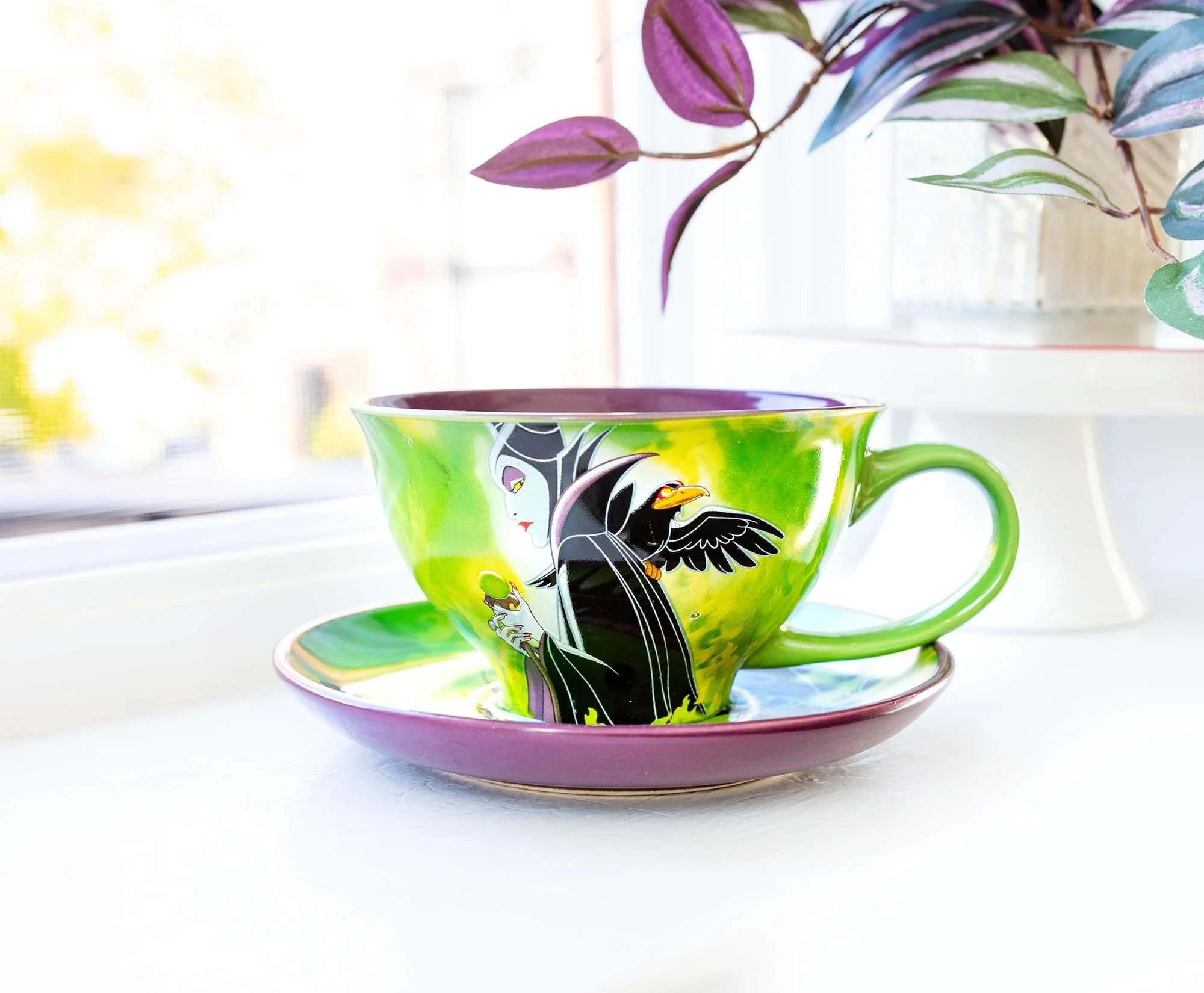Disney Villains Maleficent Ceramic Teacup and Saucer Set - Image 8