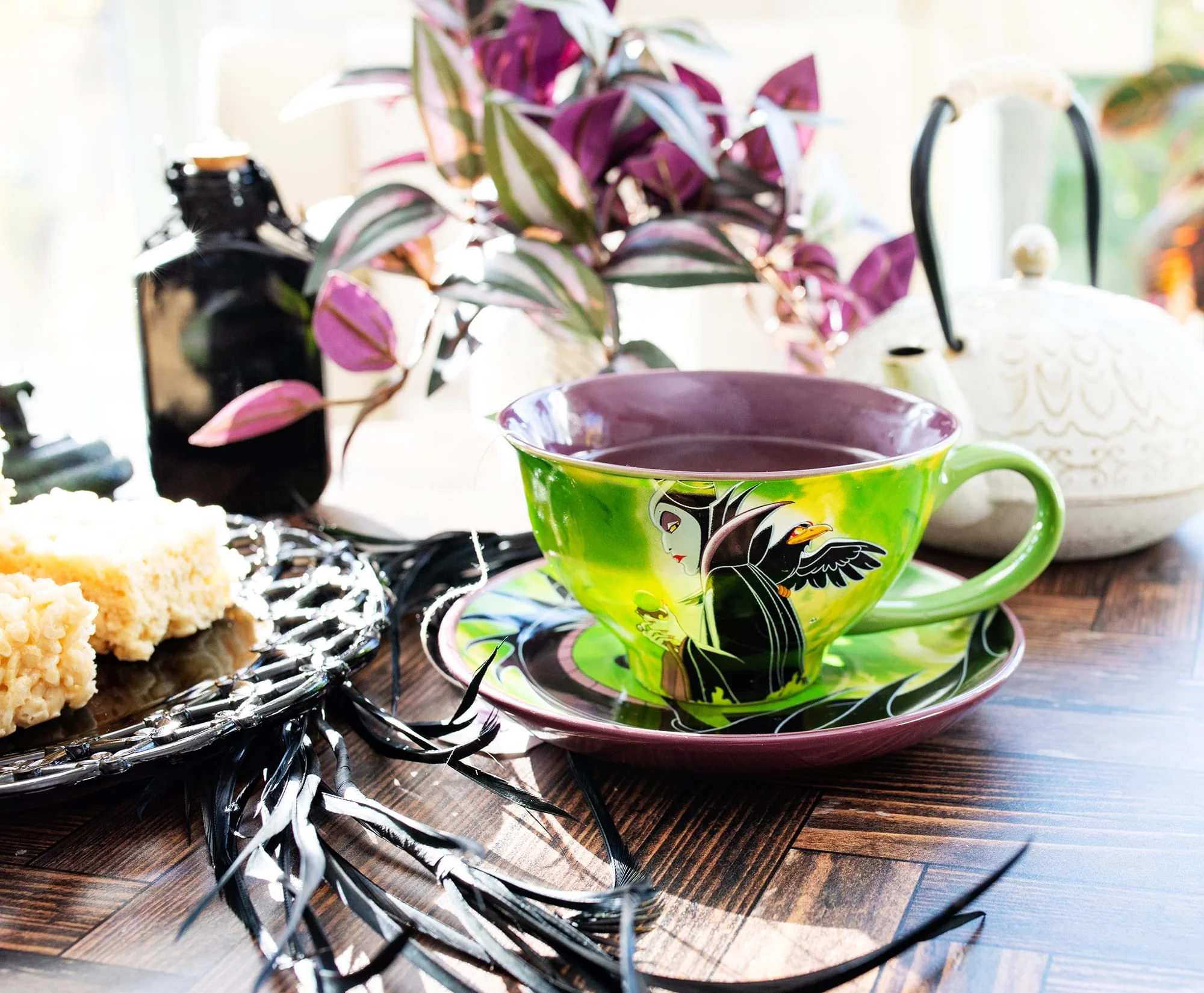 Disney Villains Maleficent Ceramic Teacup and Saucer Set - Image 9
