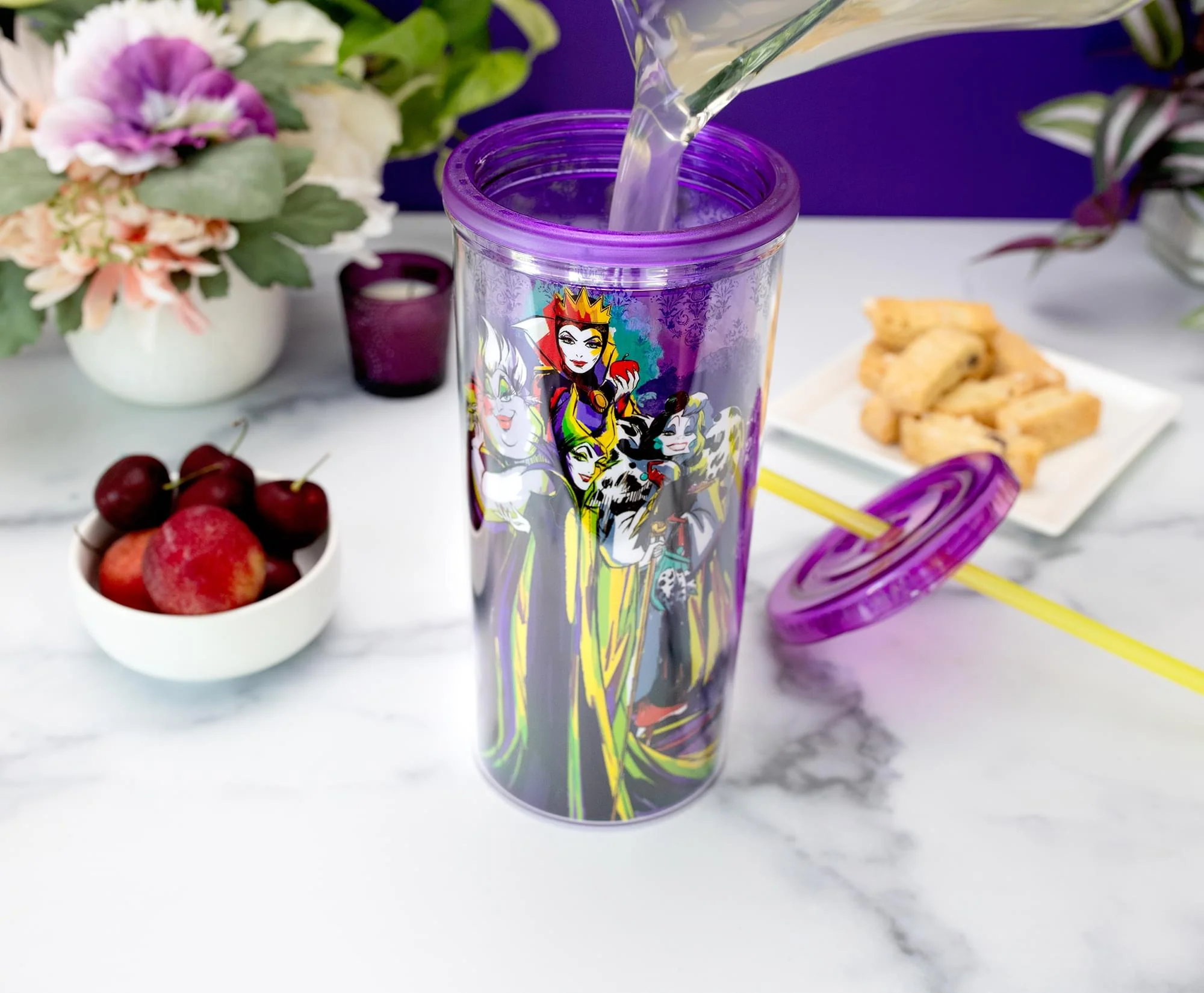 Disney Villains Plastic Cold Cup With Lid and Straw | Holds 20 Ounces - Image 6