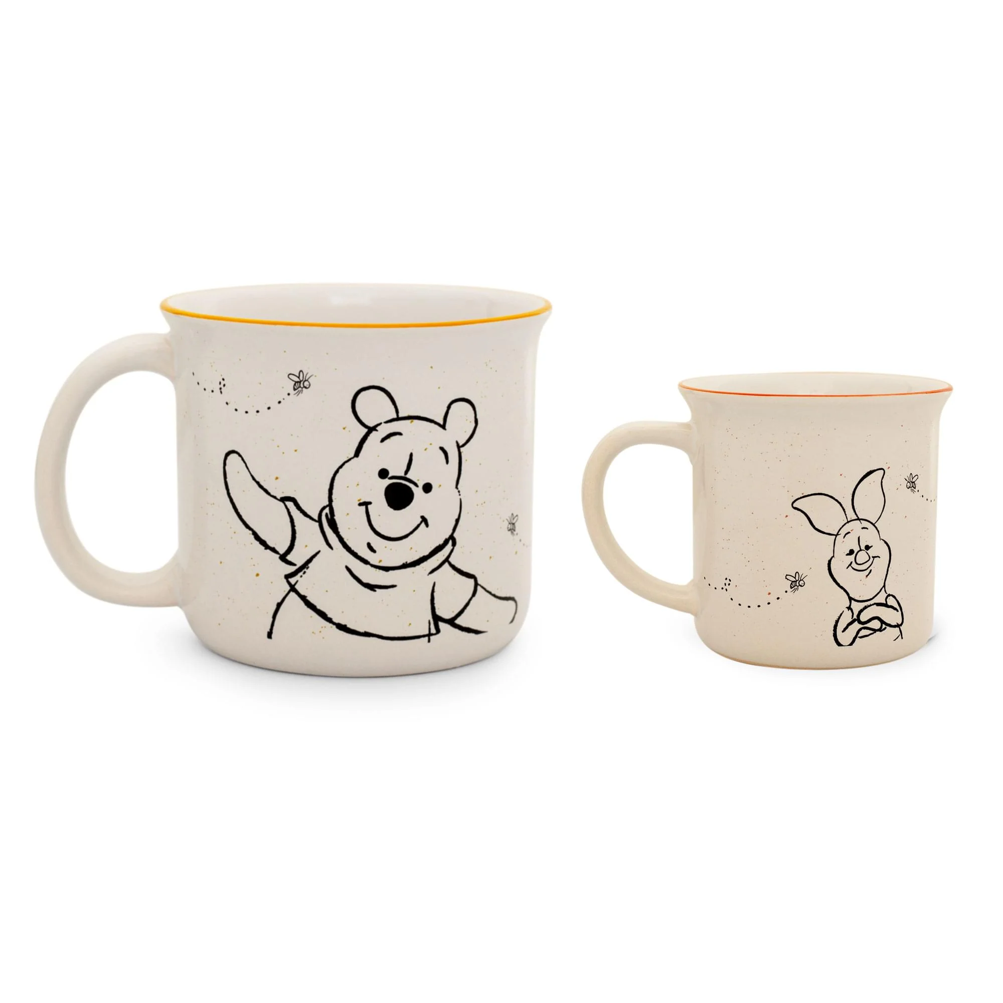 Disney Winnie the Pooh and Piglet Ceramic Camper Mugs | Set of 2 - Image 2