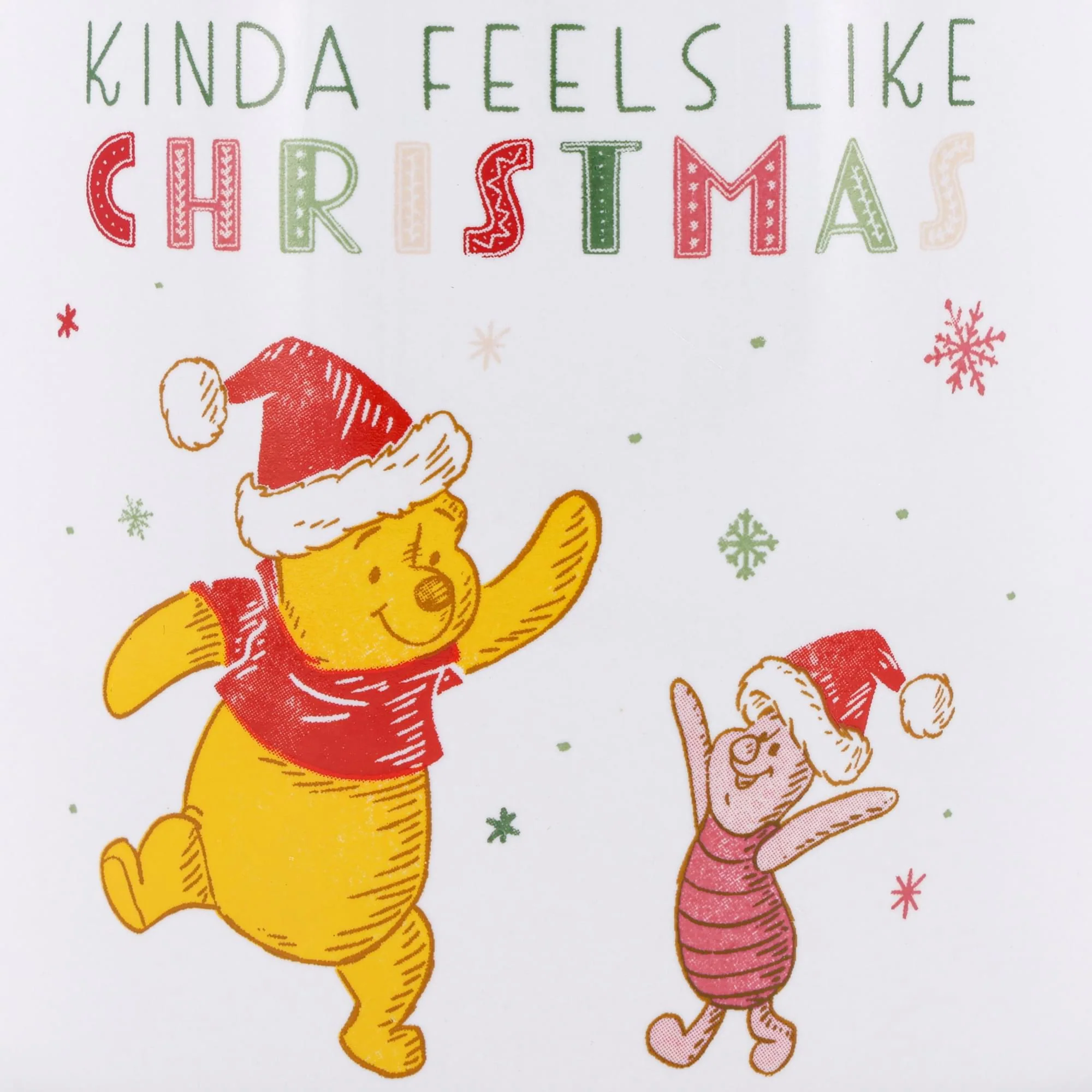 Disney Winnie The Pooh and Piglet Holiday Ceramic Camper Mug | Holds 20 Ounces - Image 3