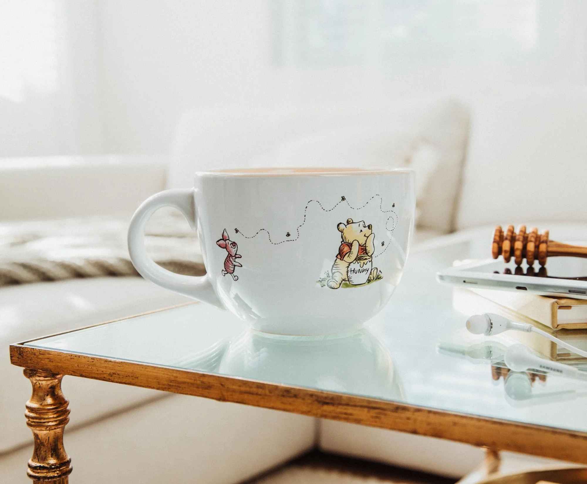 Disney Winnie The Pooh But First Hunny Ceramic Soup Mug | Holds 24 Ounces - Image 2