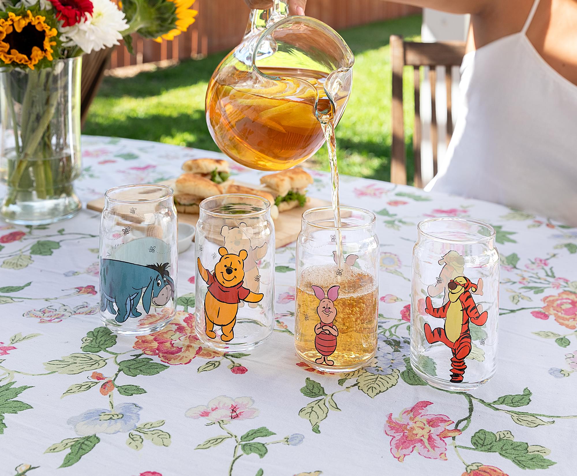 Disney Winnie The Pooh Characters 4-Piece Glass Can Set | Each Holds 16 Ounces - Image 5