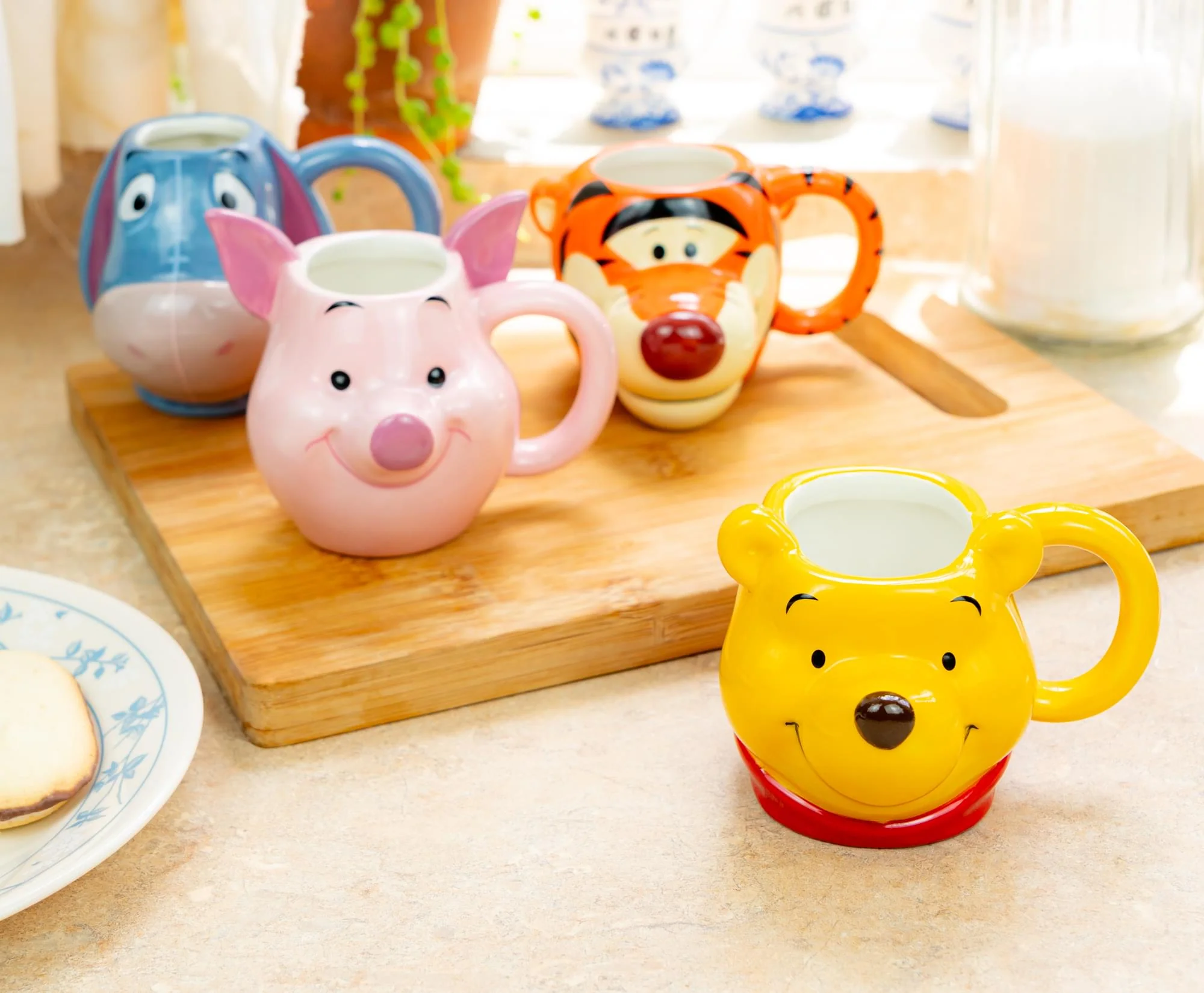 Disney Winnie The Pooh Characters 4-Piece Sculpted Mug Set | Each Holds 4 Ounces - Image 6