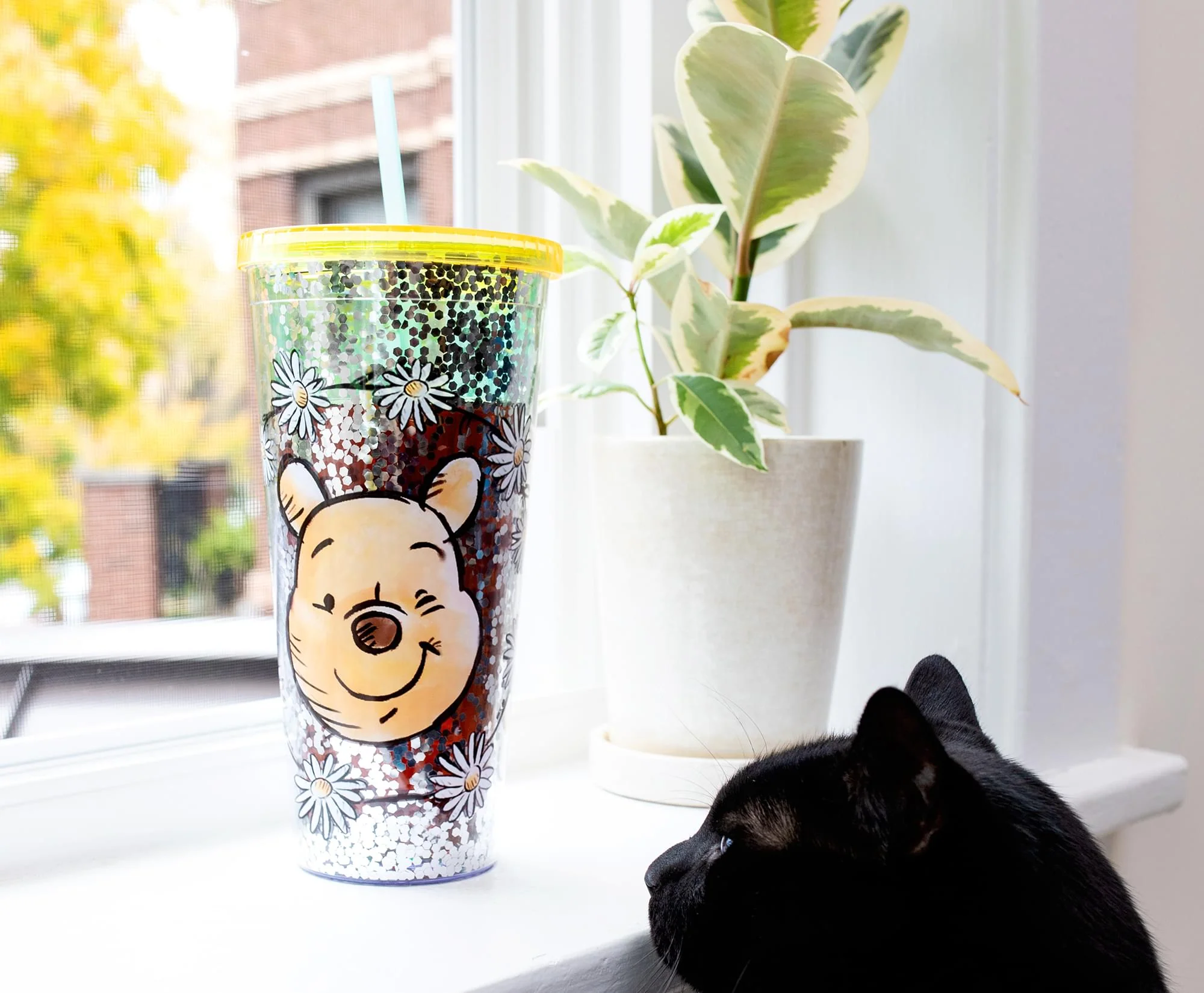 Disney Winnie the Pooh Confetti Carnival Cup With Lid and Straw | Hold 32 Ounces - Image 6