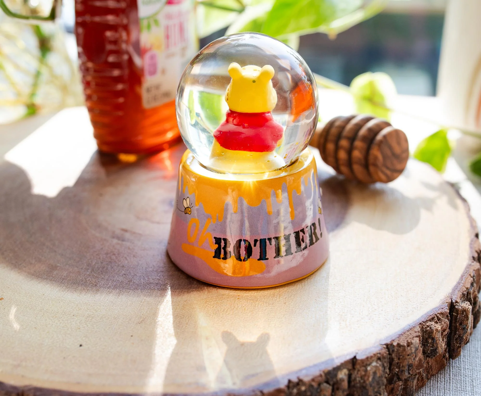 Disney Winnie the Pooh "Oh, Bother" Light-Up Mini Snow Globe | 2.75 Inches Tall - Image 6
