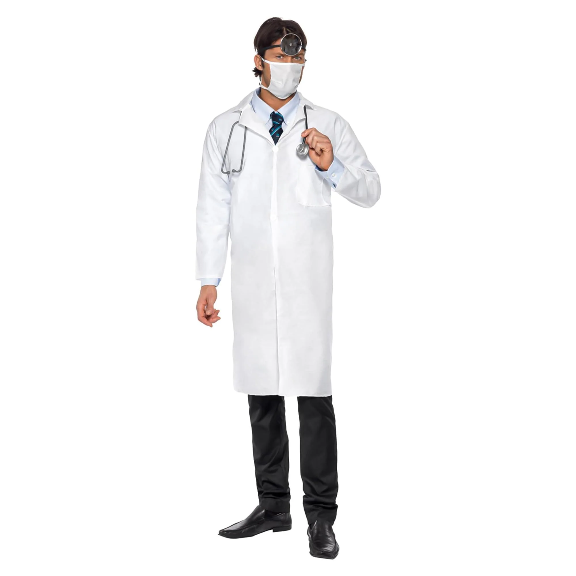 Doctor White Coat Chest Adult Costume - Image 11