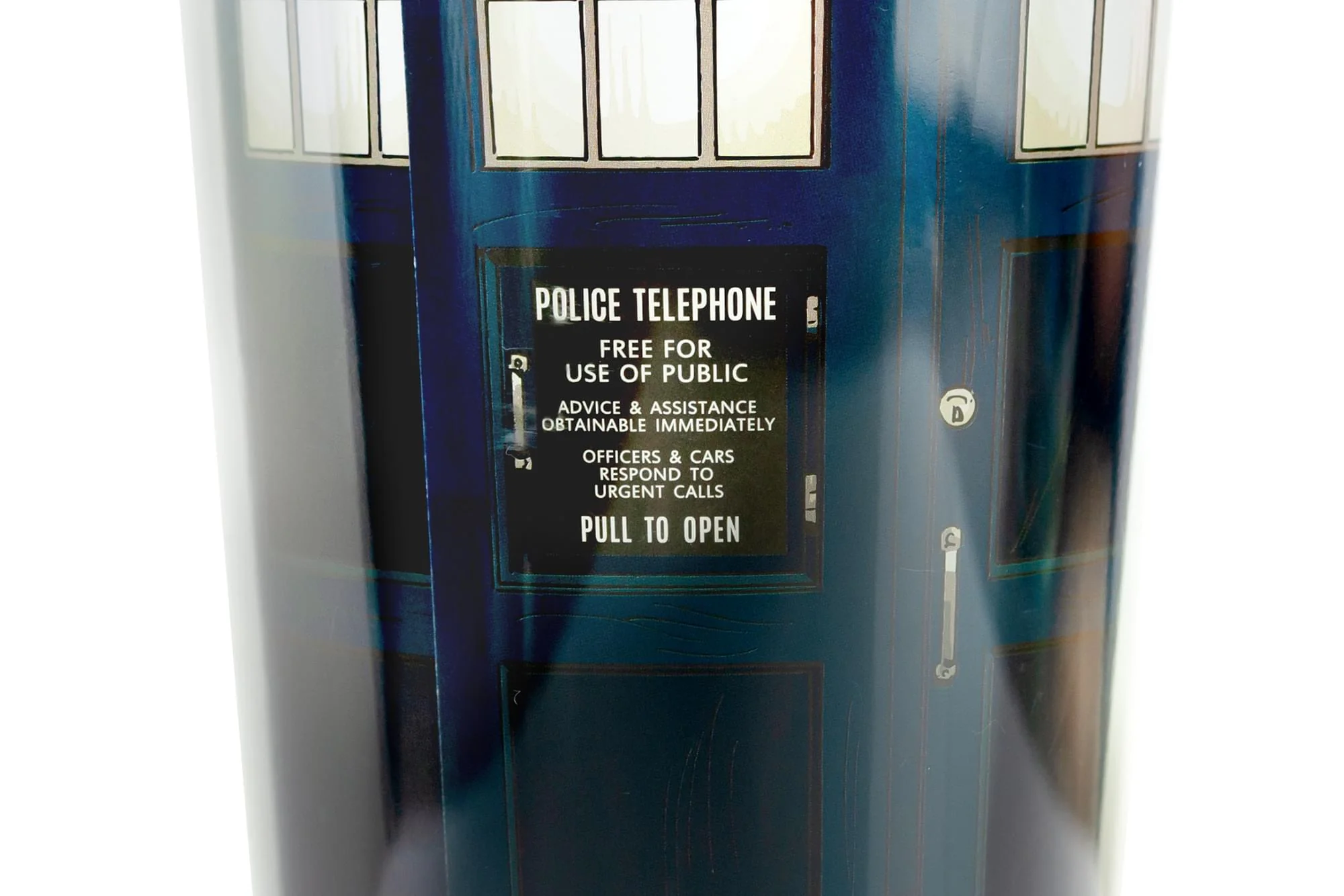 Doctor Who TARDIS 22 Oz Acrylic Travel Tumbler With Lid & Straw - Image 3