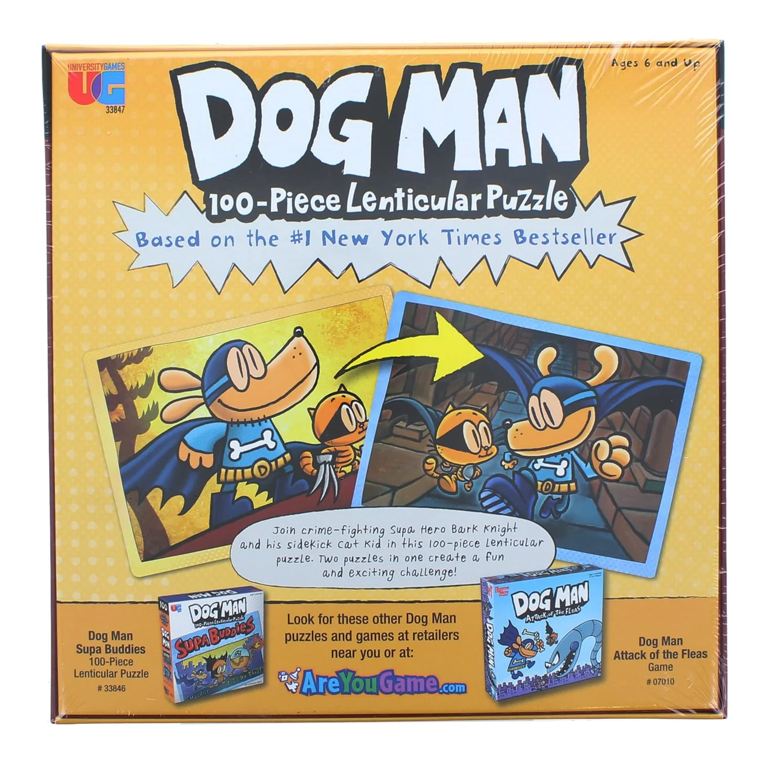 Dog Man Adventures 100 Piece Lenticular Jigsaw Puzzle - Image 3
