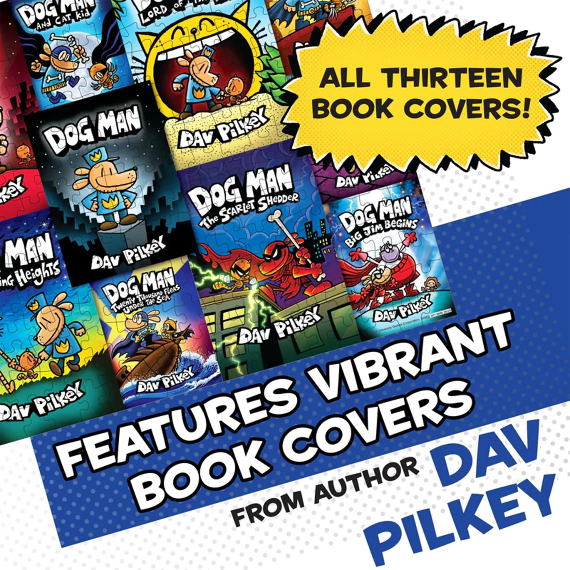 Dog Man Book Covers 300 Piece Jigsaw Puzzle - Image 5