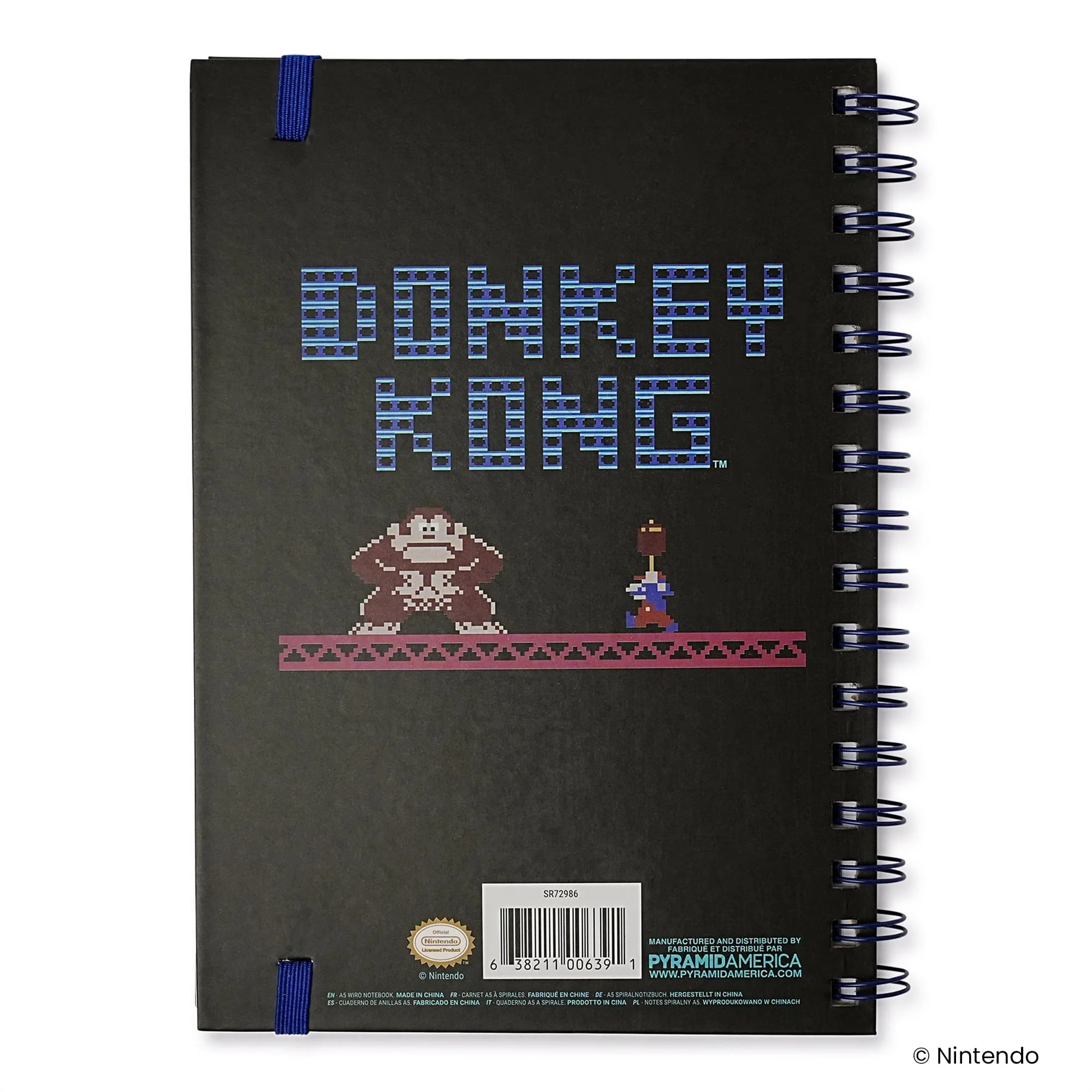Donkey Kong Spiral Notebook With Elastic Closure - Image 2