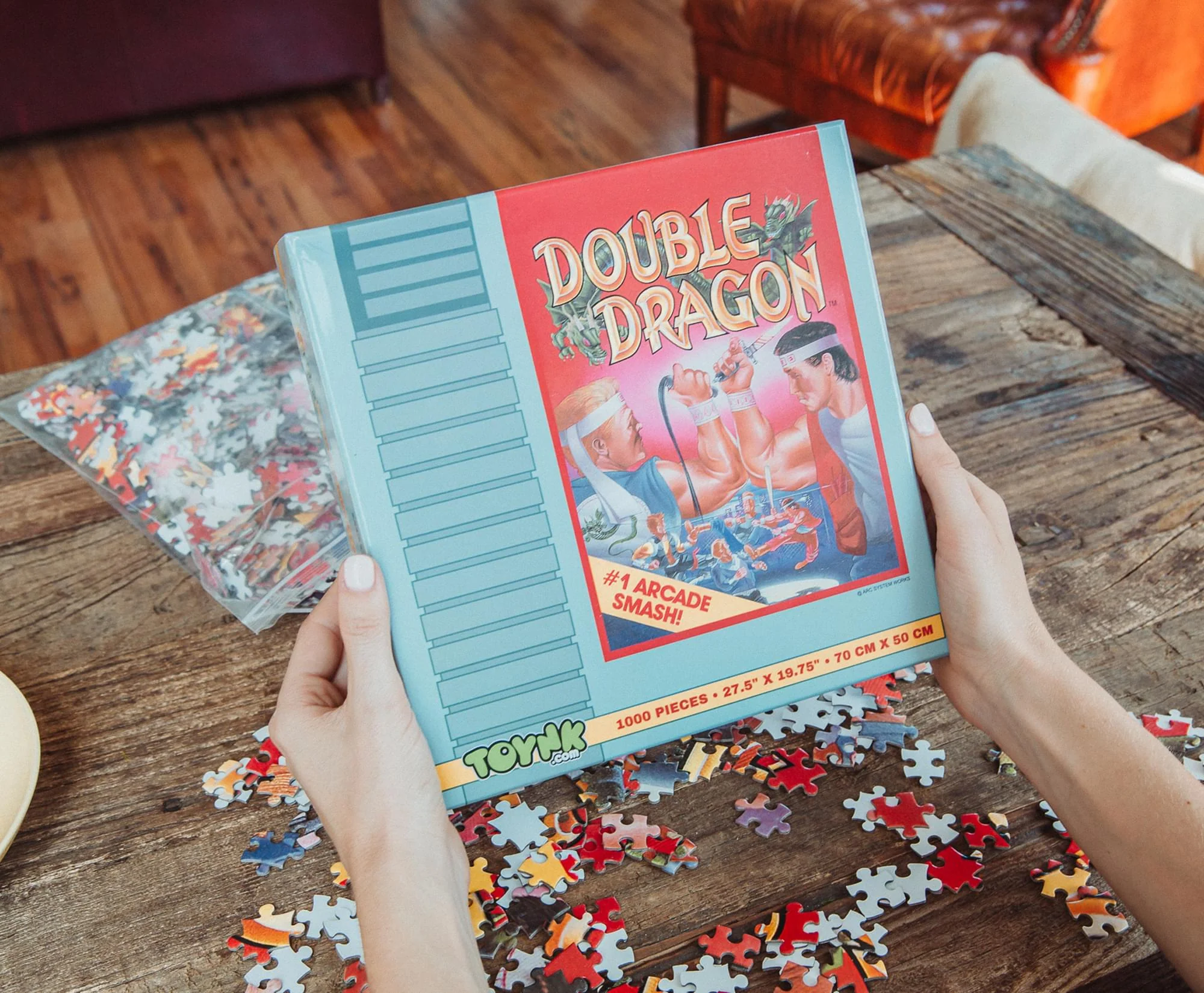 Double Dragon NES Cartridge 1000-Piece Jigsaw Puzzle | Toynk Exclusive - Image 3