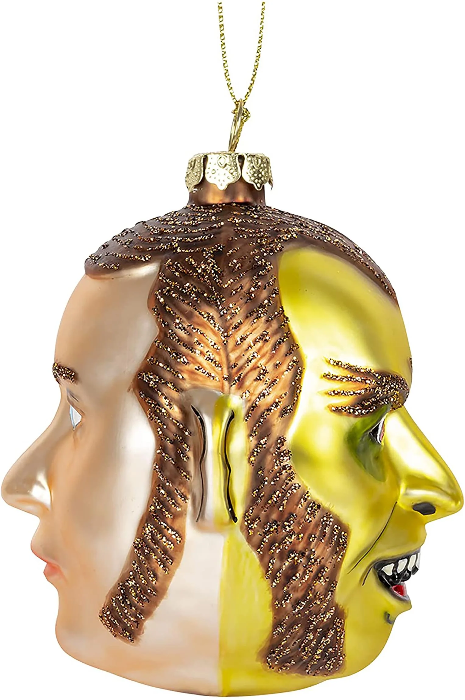 Dr. Jekyll & Mr. Hyde Glass Two-Sided Holiday Ornament - Image 2