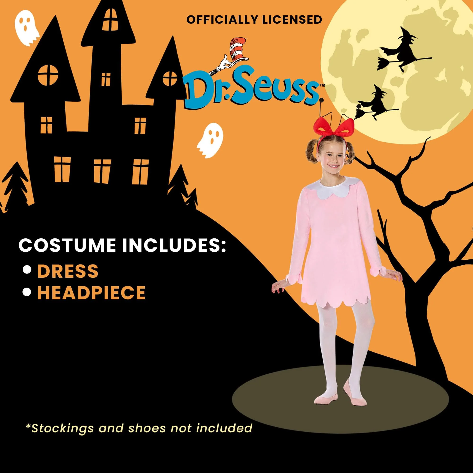 Dr Seuss Cat In The Hat Cindy Lou Who Child Costume - Image 5