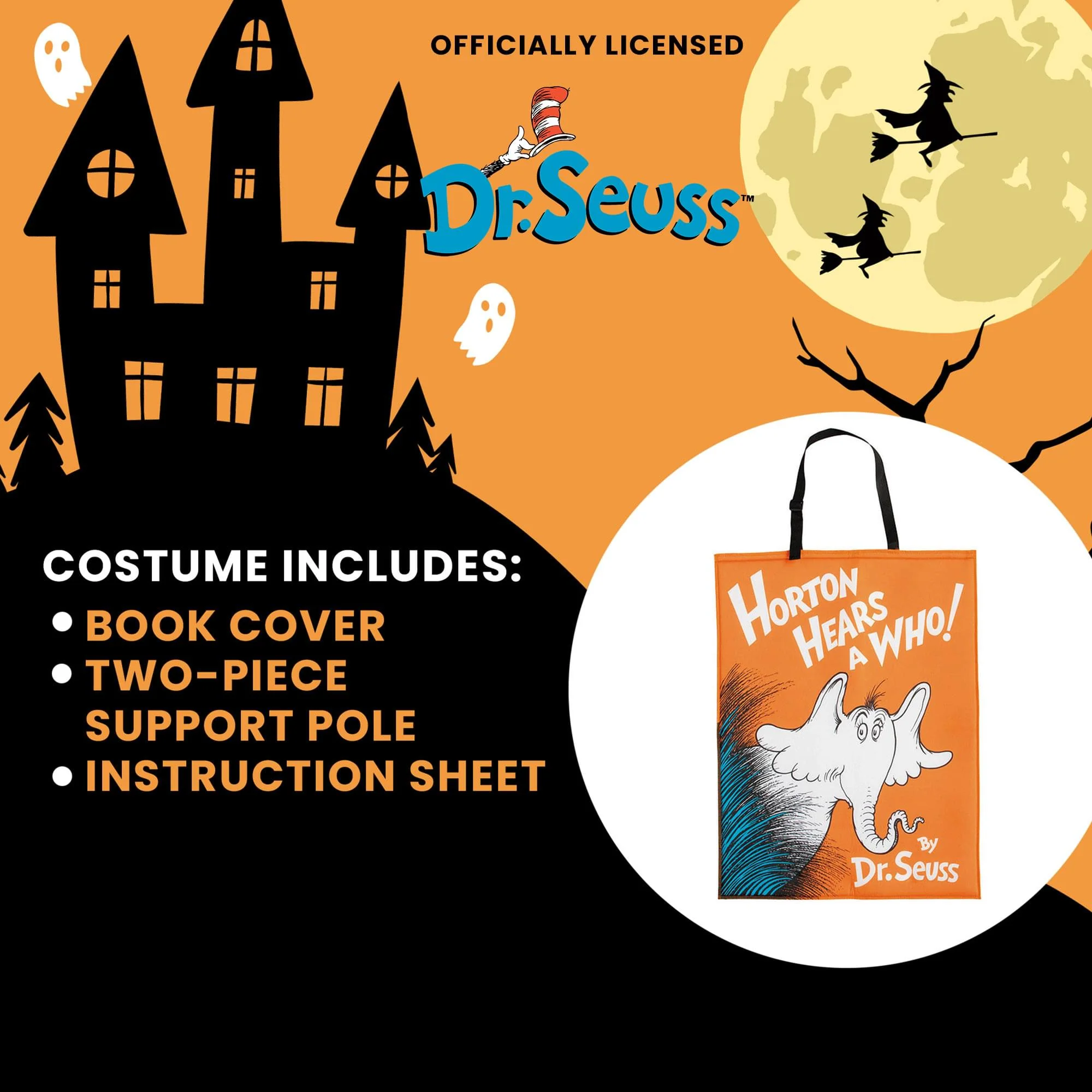 Dr Seuss Horton Hears A Who Book Quik Change™ Adult Costume | One Size - Image 6