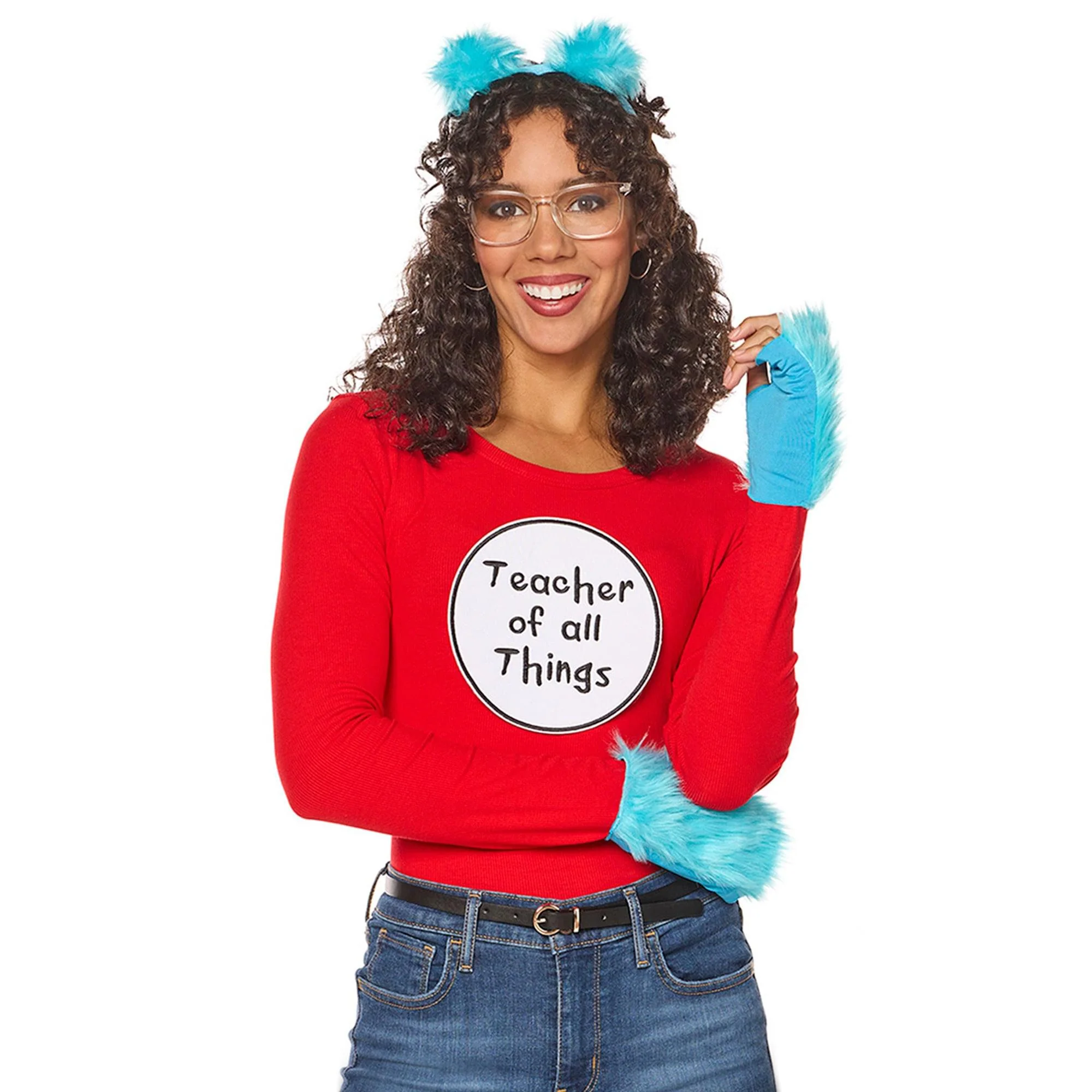 Dr Seuss Thing 1 Thing 2 Quik Change⢠Adult Costume Kit | One Size