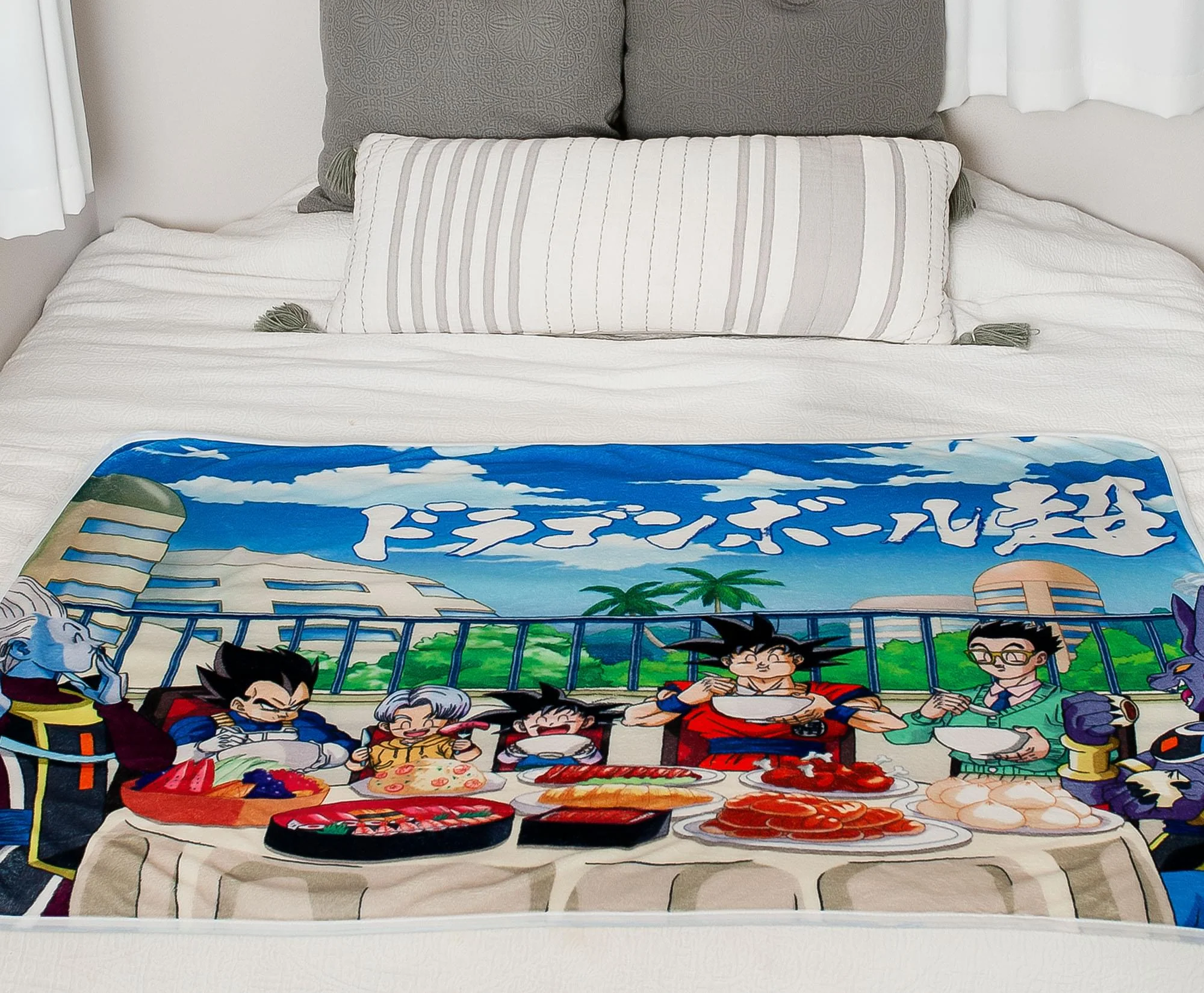 Dragon Ball Super Feast Plush Throw Blanket | 45 x 60 Inches - Image 6