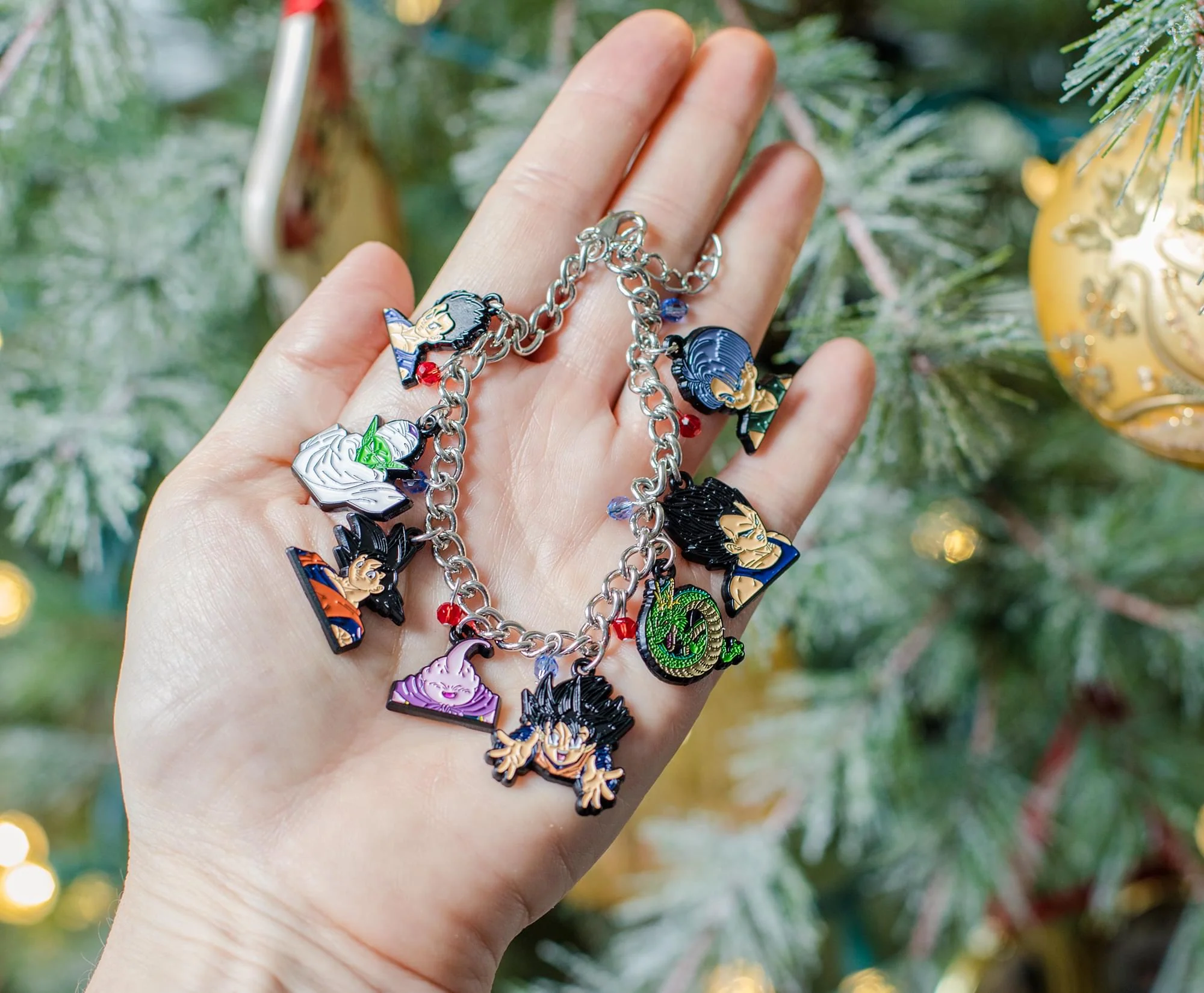 Dragon Ball Z Character Enamel Pendant Charm Bracelet | 15 mm - Image 6