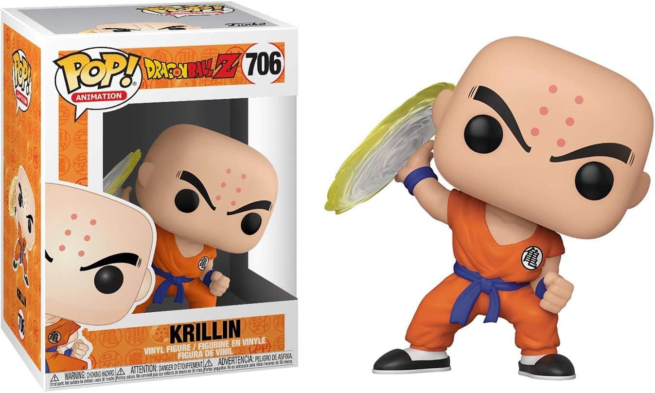 Dragon Ball Z Funko POP Vinyl Figure | Krillin w/ Destructo Disc - Image 3
