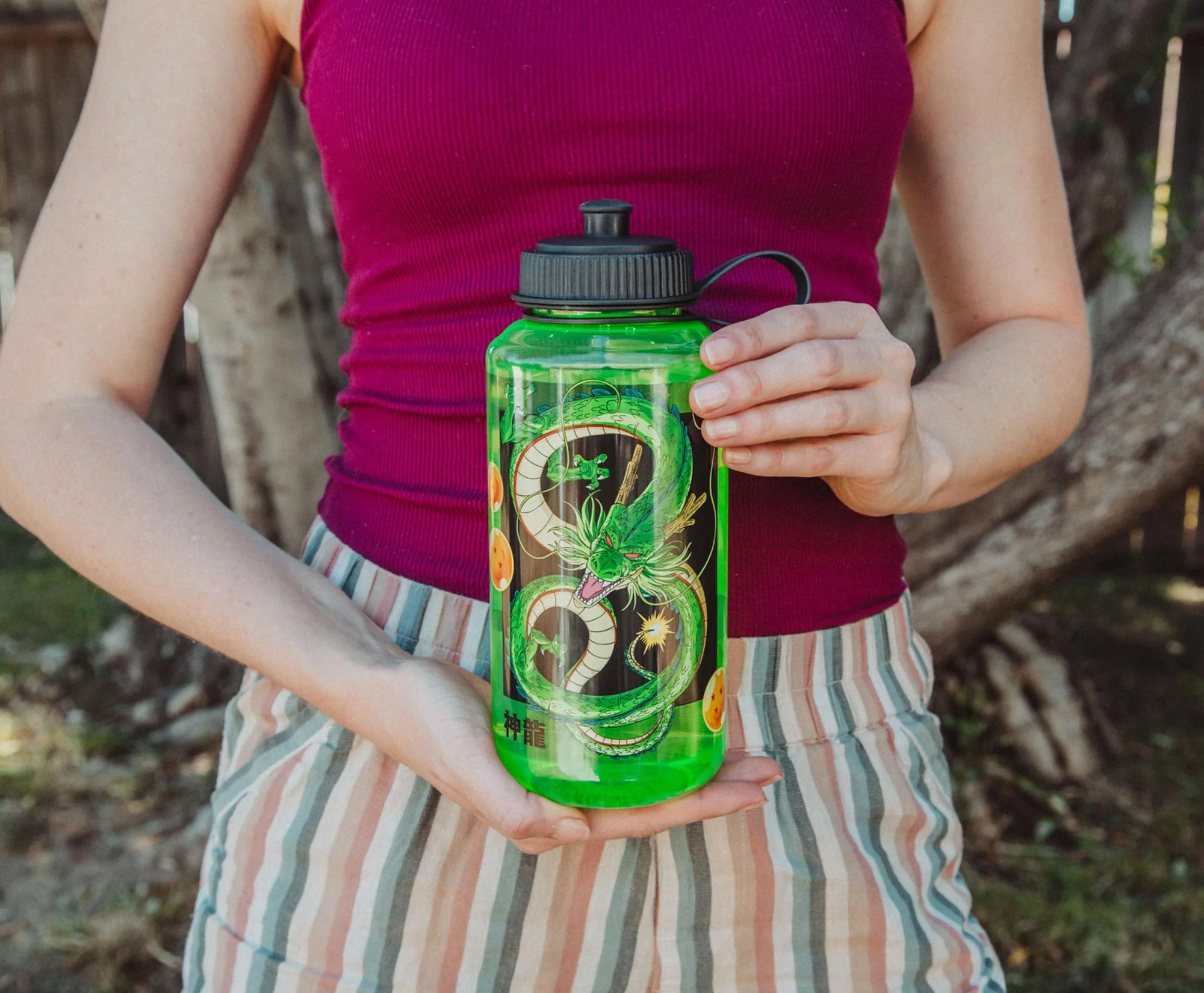 Dragon Ball Z Shenron Water Bottle With Sports Cap | Holds 32 Ounces - Image 5