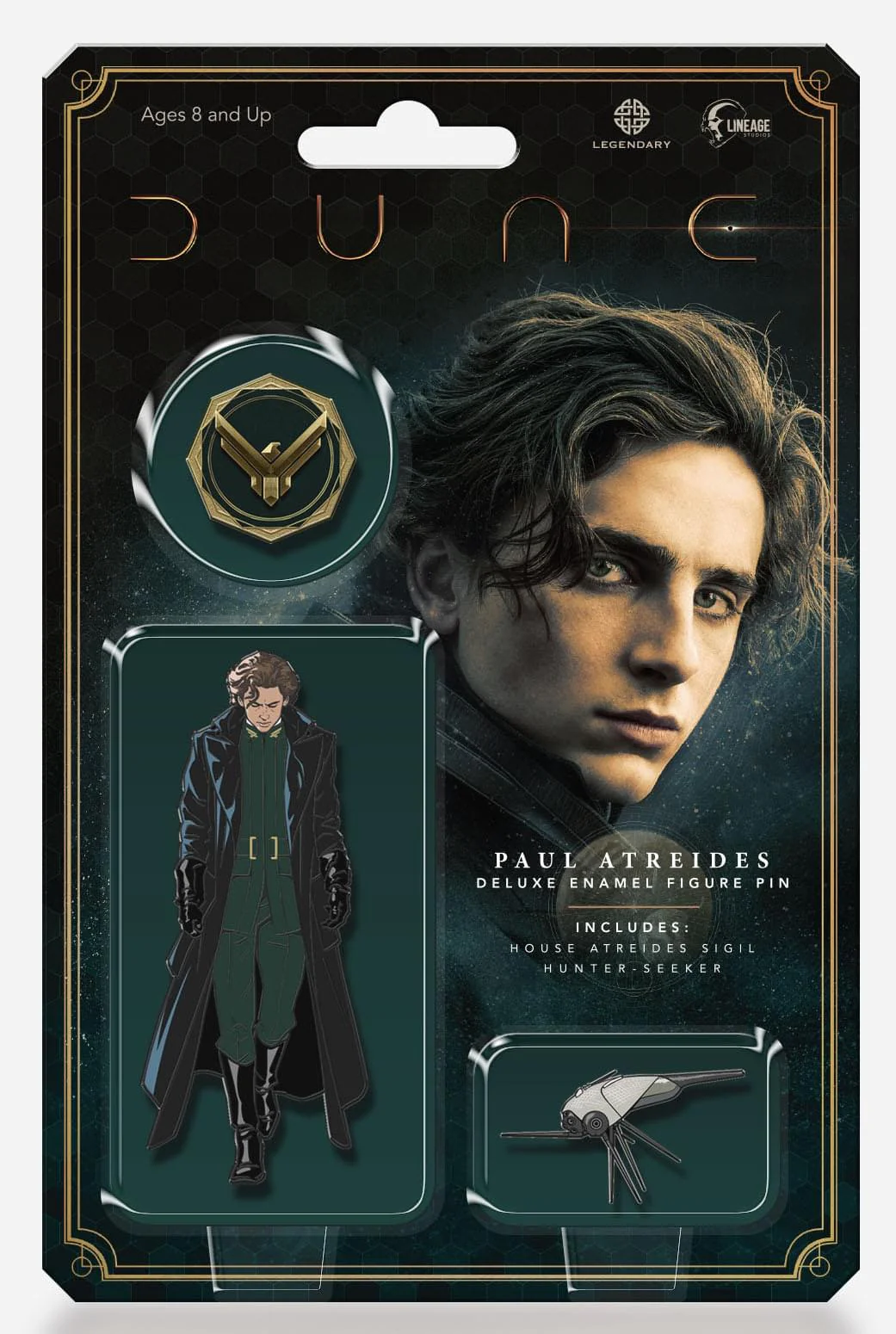 Dune Paul Atreides 3 Piece Deluxe Enamel Pin Set - Image 2