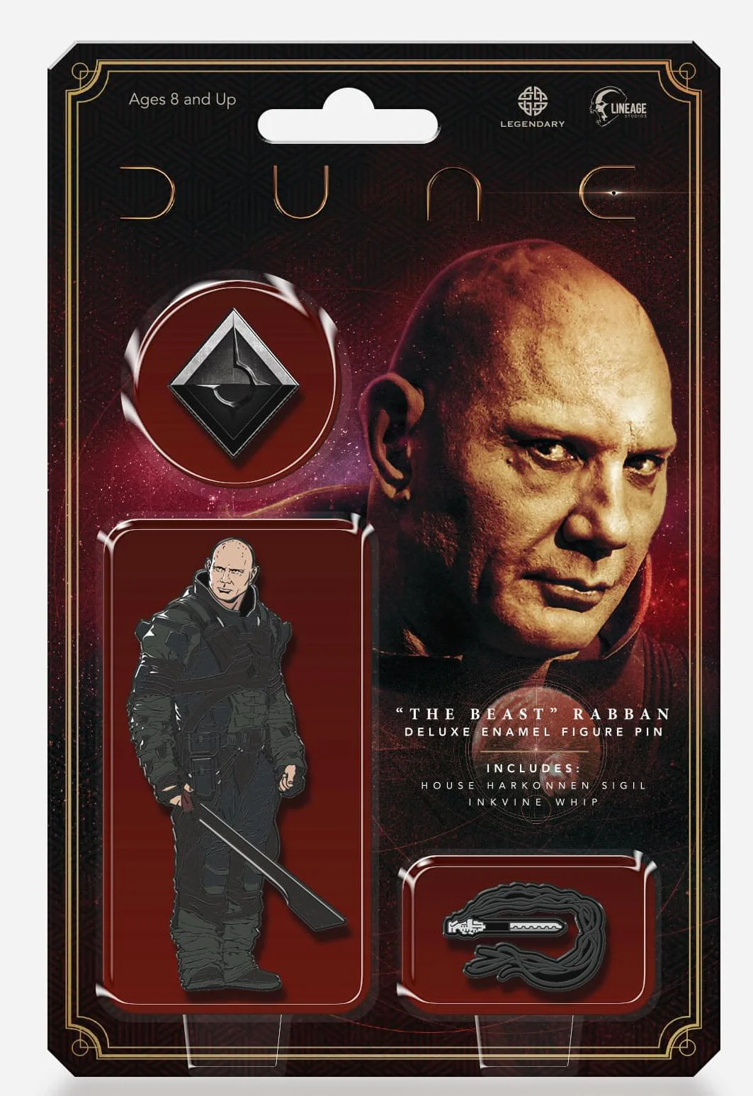 Dune The Beast Rabban 3 Piece Deluxe Enamel Pin Set - Image 2