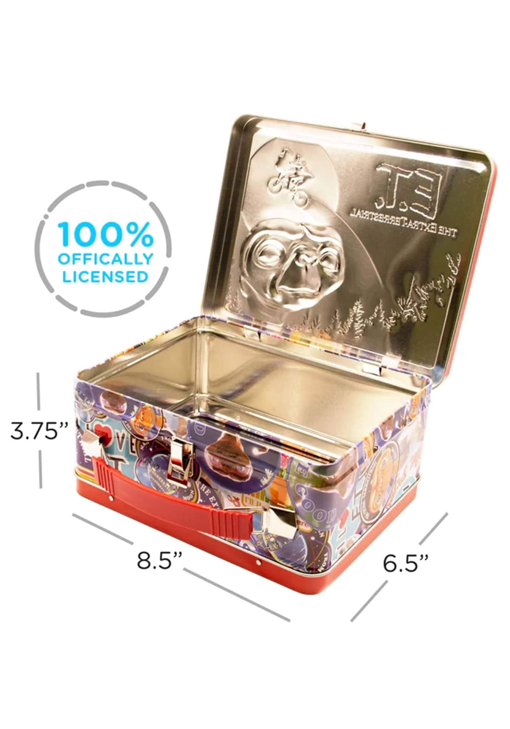 E.T. the Extra-Terrestrial Embossed Tin Fun Box - Image 2